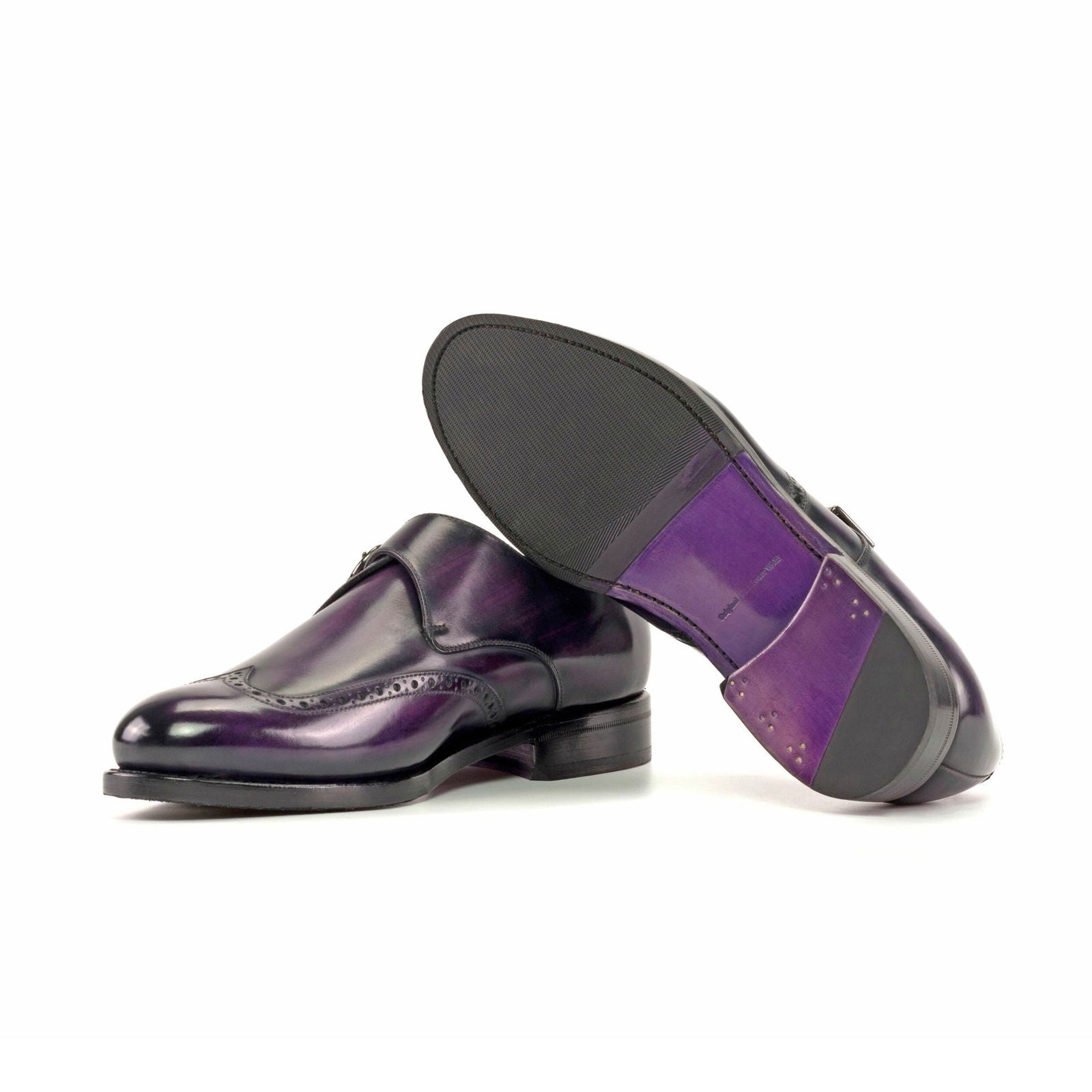 Patina Single Monk Shoes KALSI - Milanese Leather