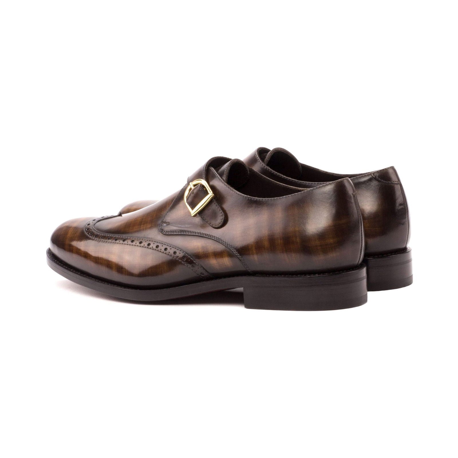 Patina Single Monk Shoes POTTER - Milanese Leather
