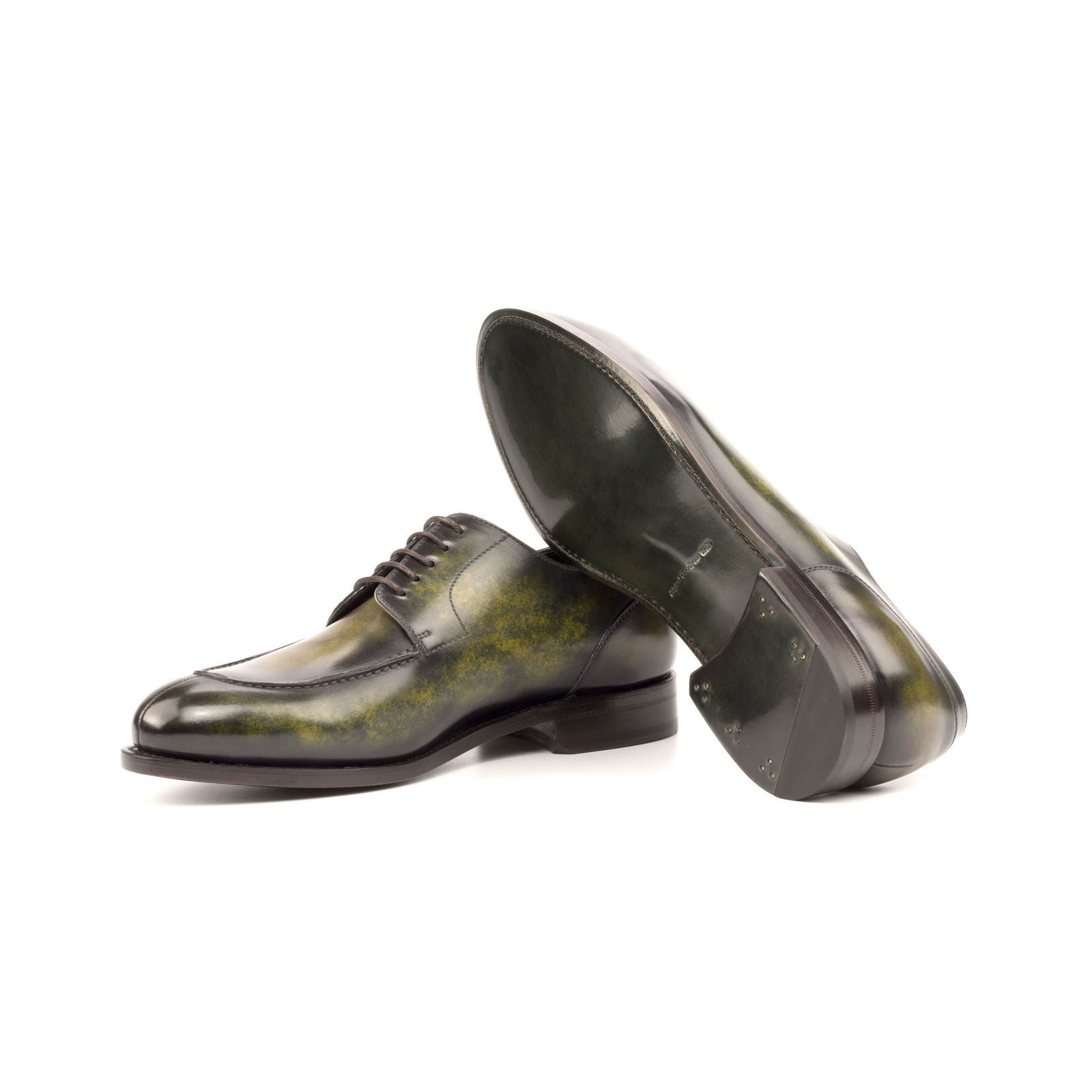 Patina Split Toe Derby Shoes KENNEDY - Milanese Leather
