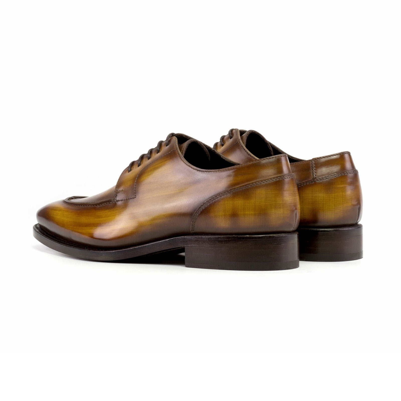 Patina Split Toe Derby Shoes MASON - Milanese Leather