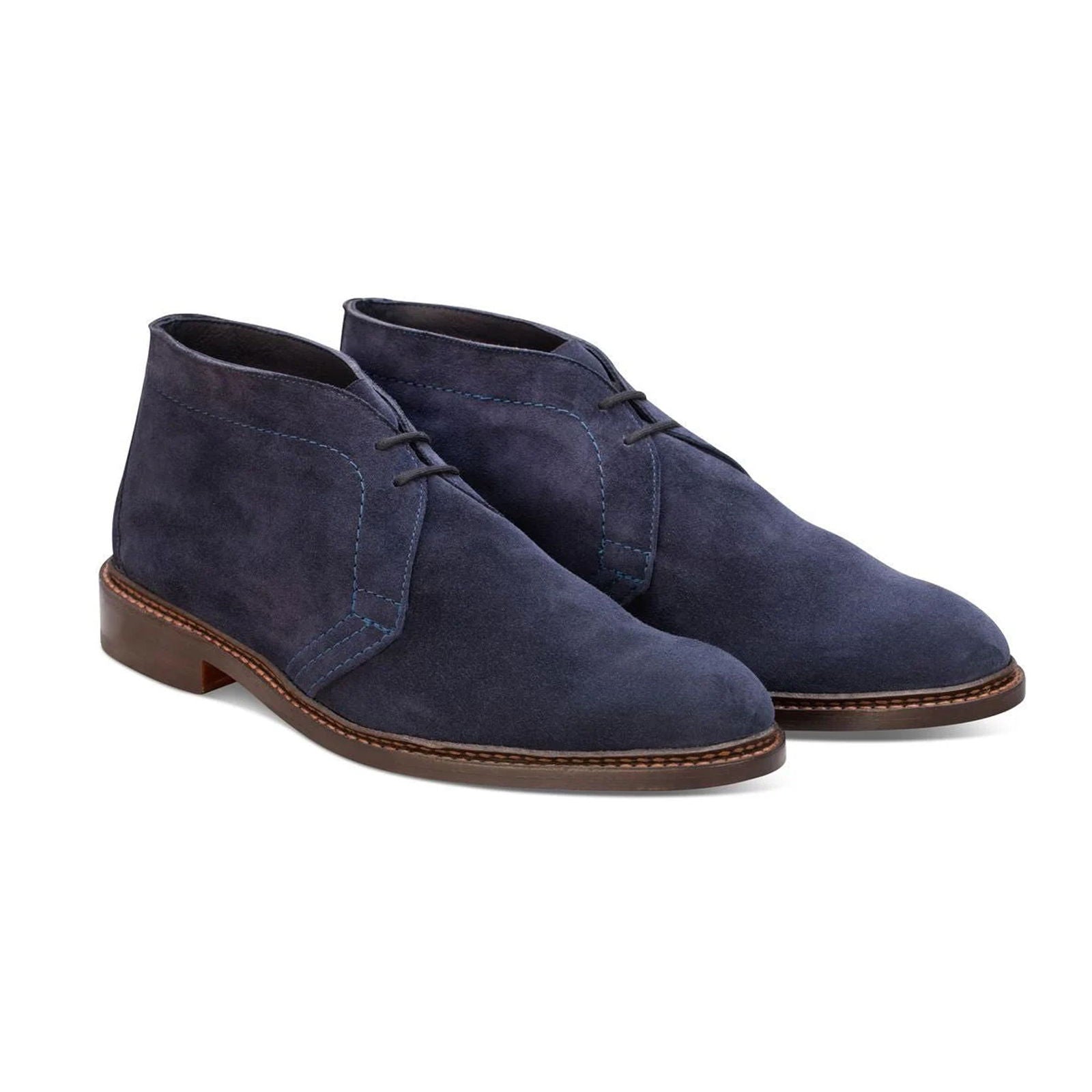 Polo Boot Navy Castorino Suede - Milanese Leather