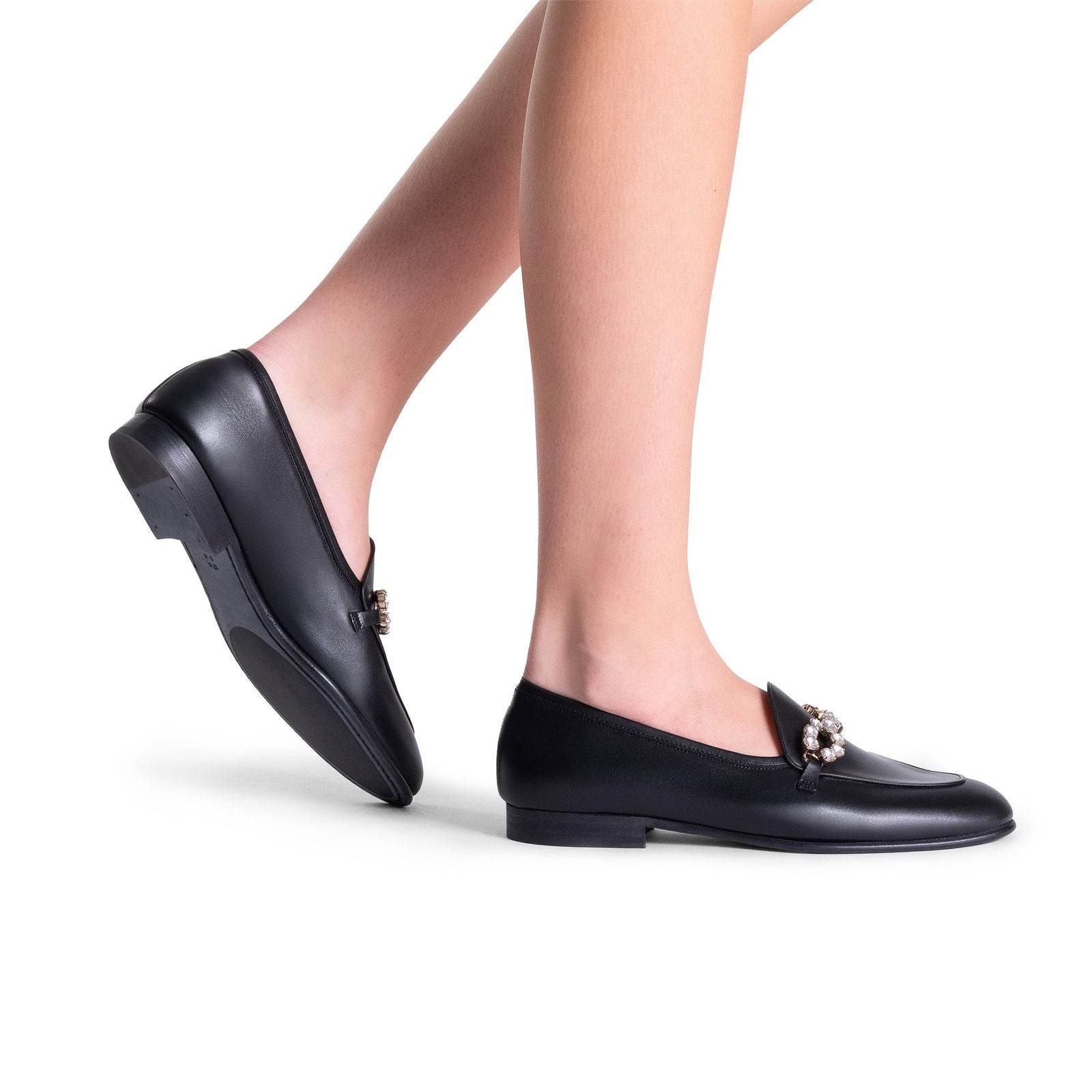 Sienna Royal Black - Milanese Leather