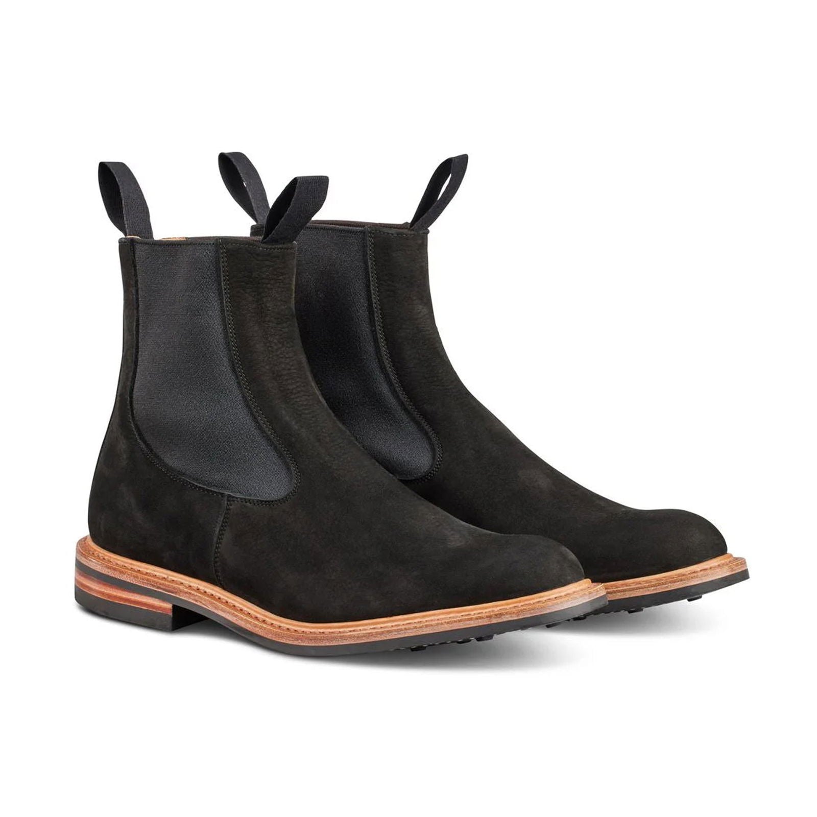 Stephen Chelsea Boot Black Hydro Nubuck - Milanese Leather