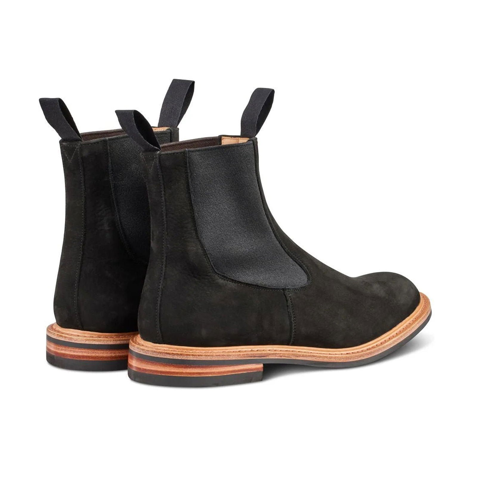Stephen Chelsea Boot Black Hydro Nubuck - Milanese Leather