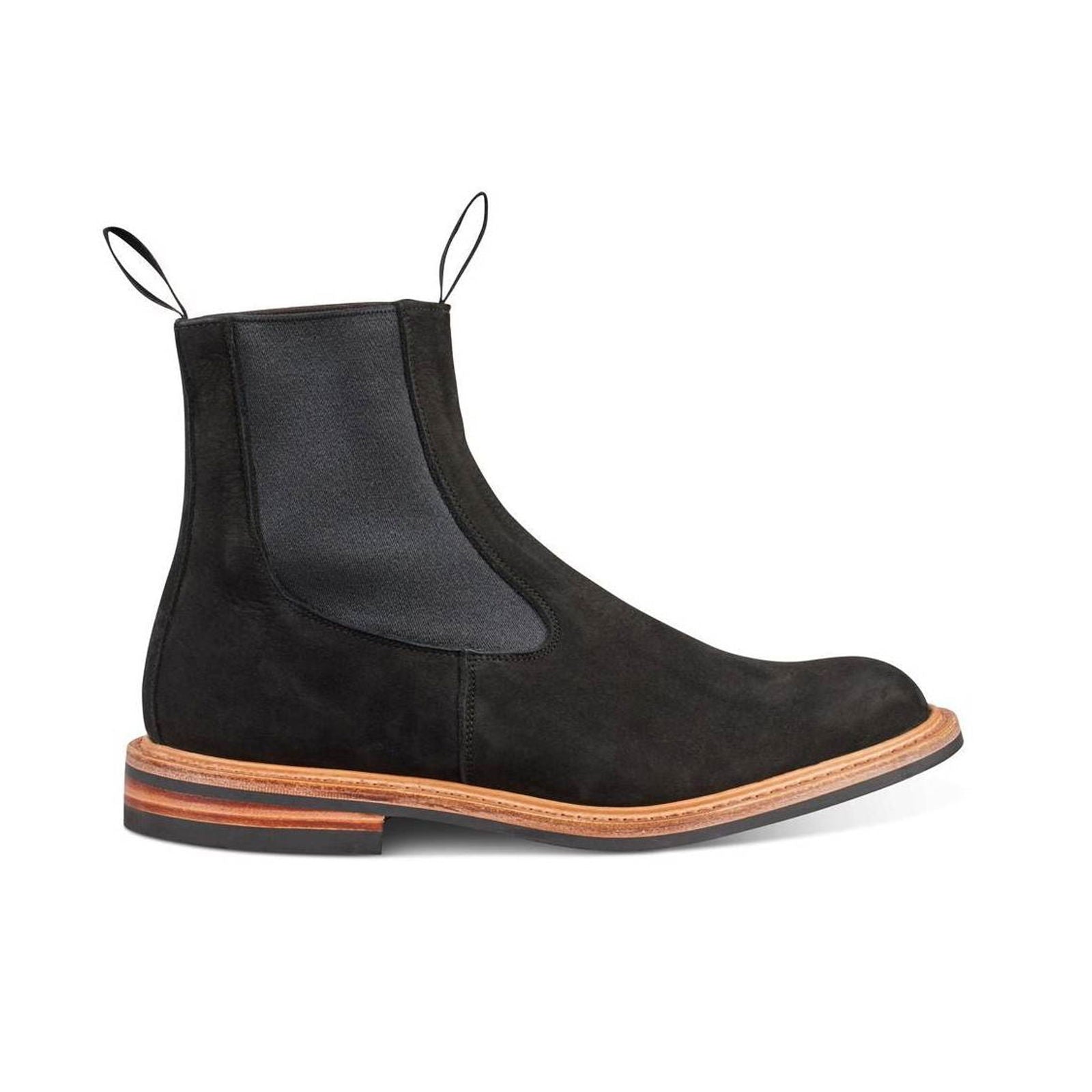 Stephen Chelsea Boot Black Hydro Nubuck - Milanese Leather