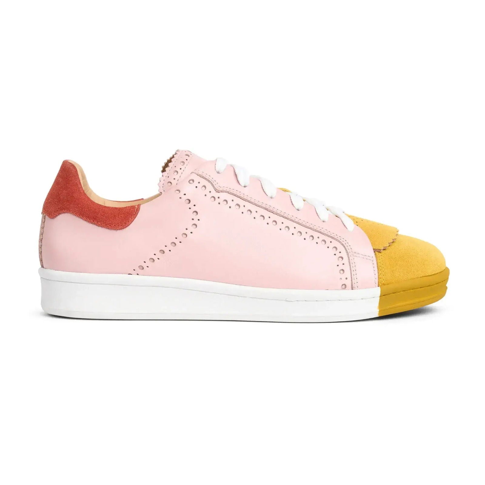 the Elliot Sneaker Amalfi Pink - Milanese Leather