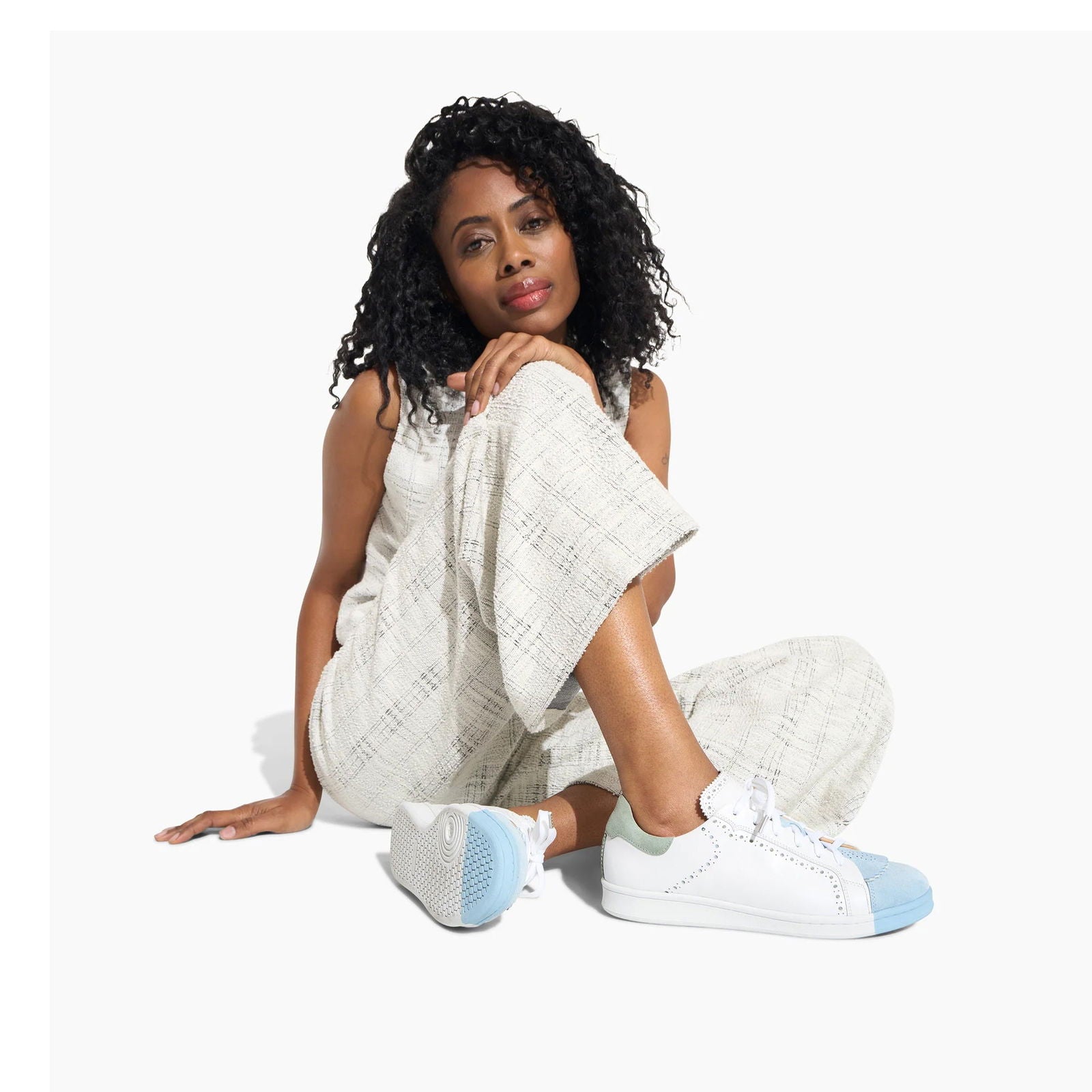 the Elliot Sneaker Sweet Mint - Milanese Leather