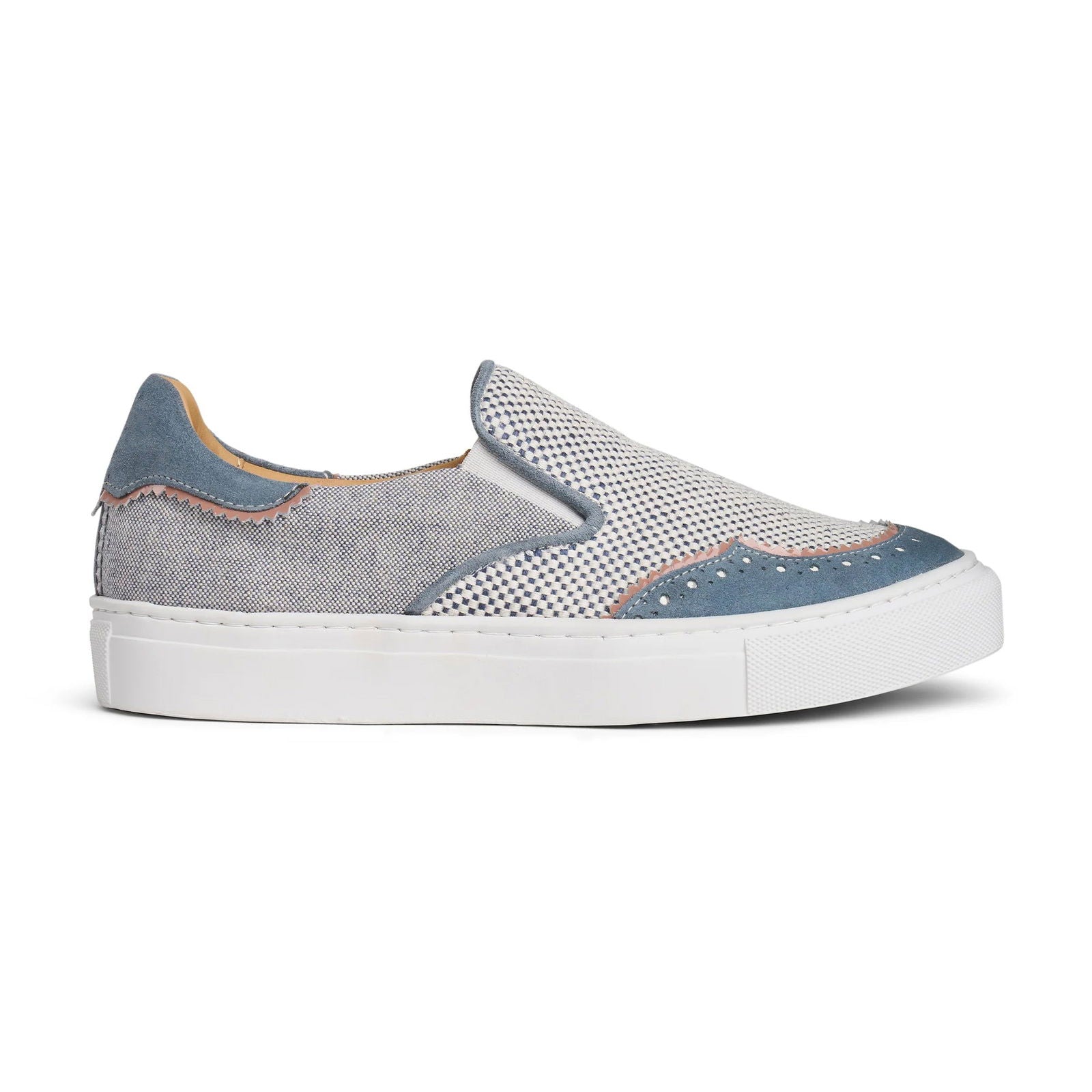 the Harper Sneaker Saint-Tropez Blue - Milanese Leather