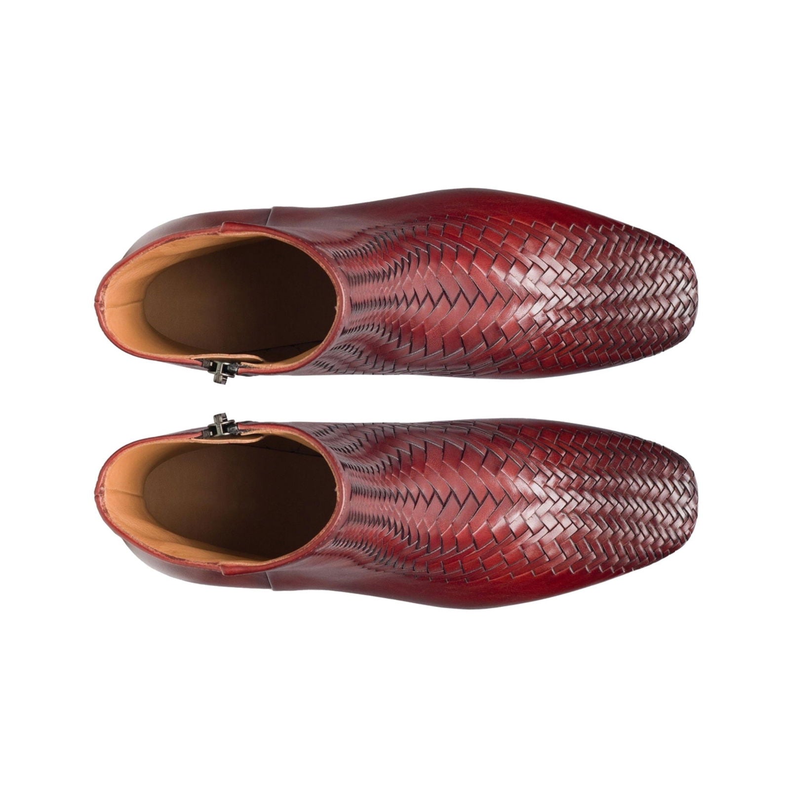 Arlyne Woven Burgundy - Milanese Leather