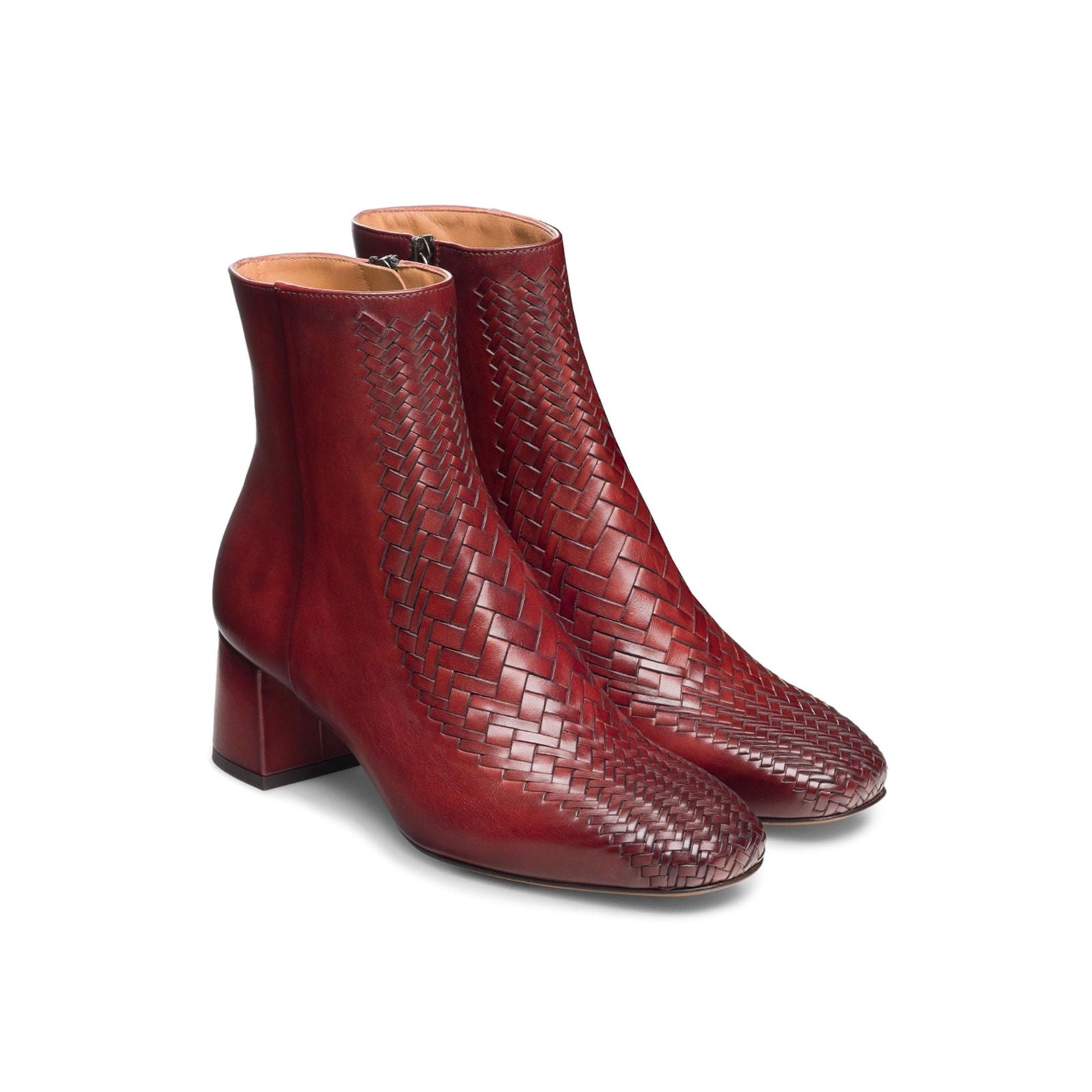 Arlyne Woven Burgundy - Milanese Leather