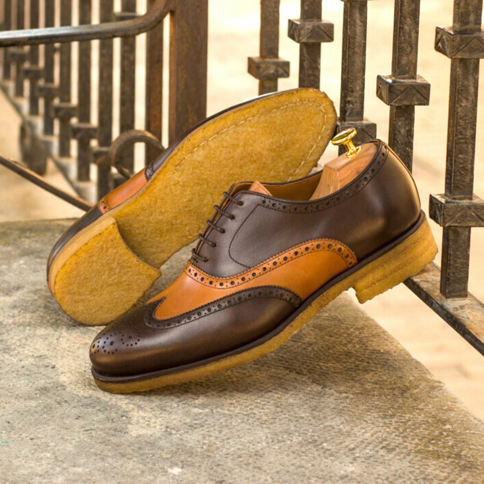 BROGUE SHOES SHUFFLE - Milanese Leather