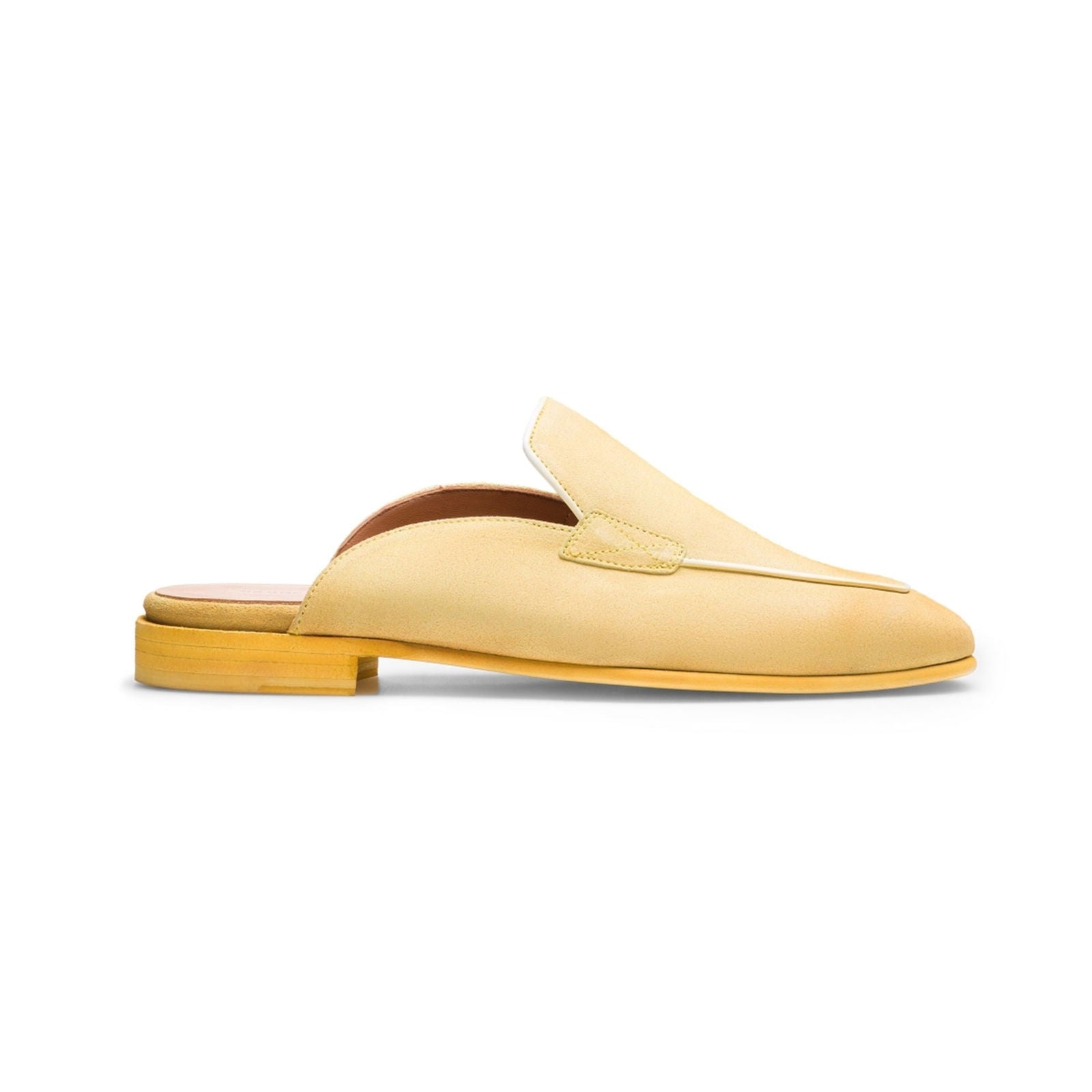 Bella Mule Canary - Milanese Leather