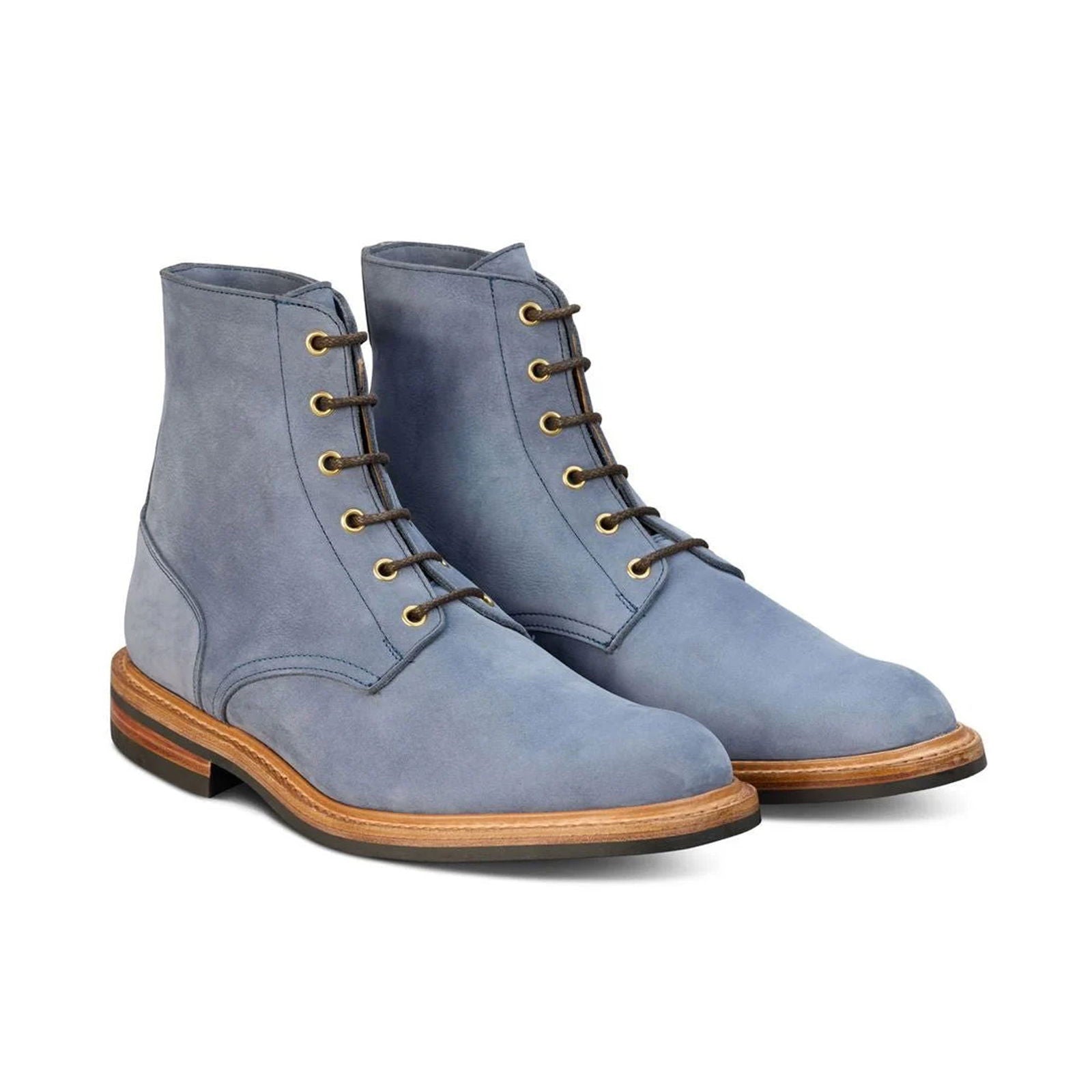Bernwood Logger Boot Denim Hydro Nubuck - Milanese Leather