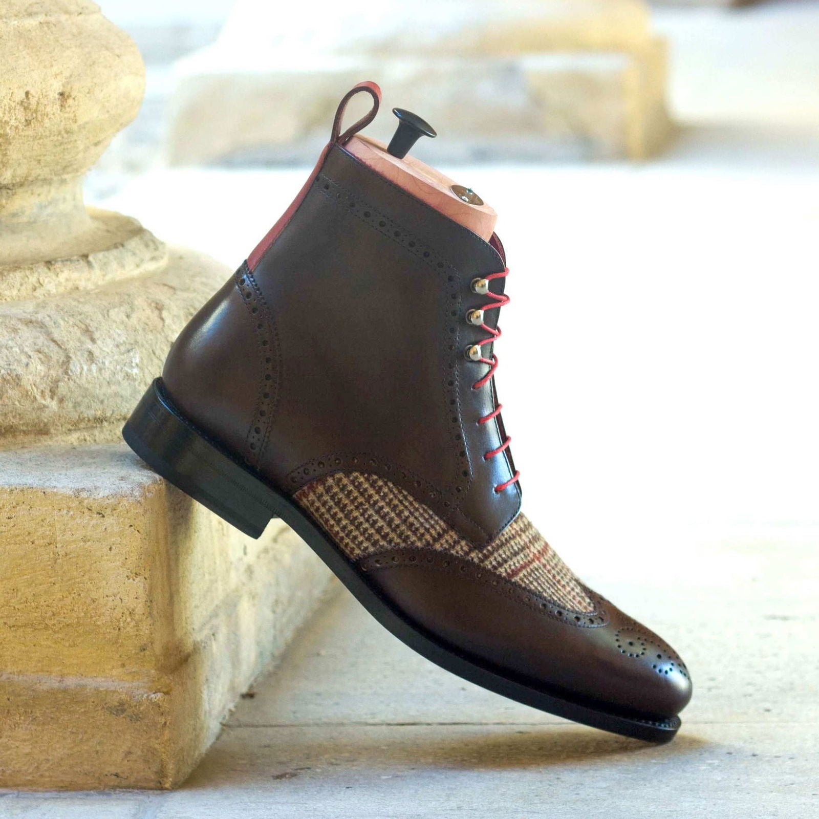 Brogue Boots CREED - Milanese Leather