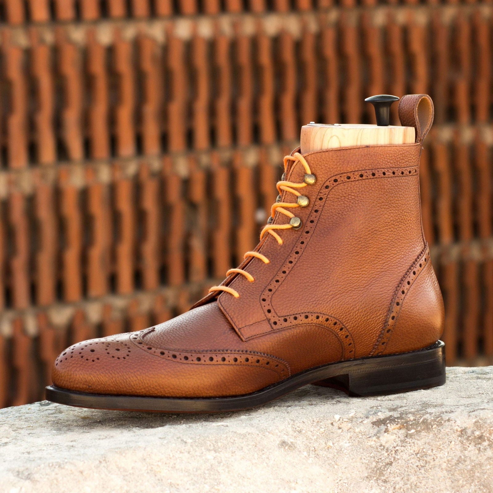 Brogue Boots JIMMY - Milanese Leather