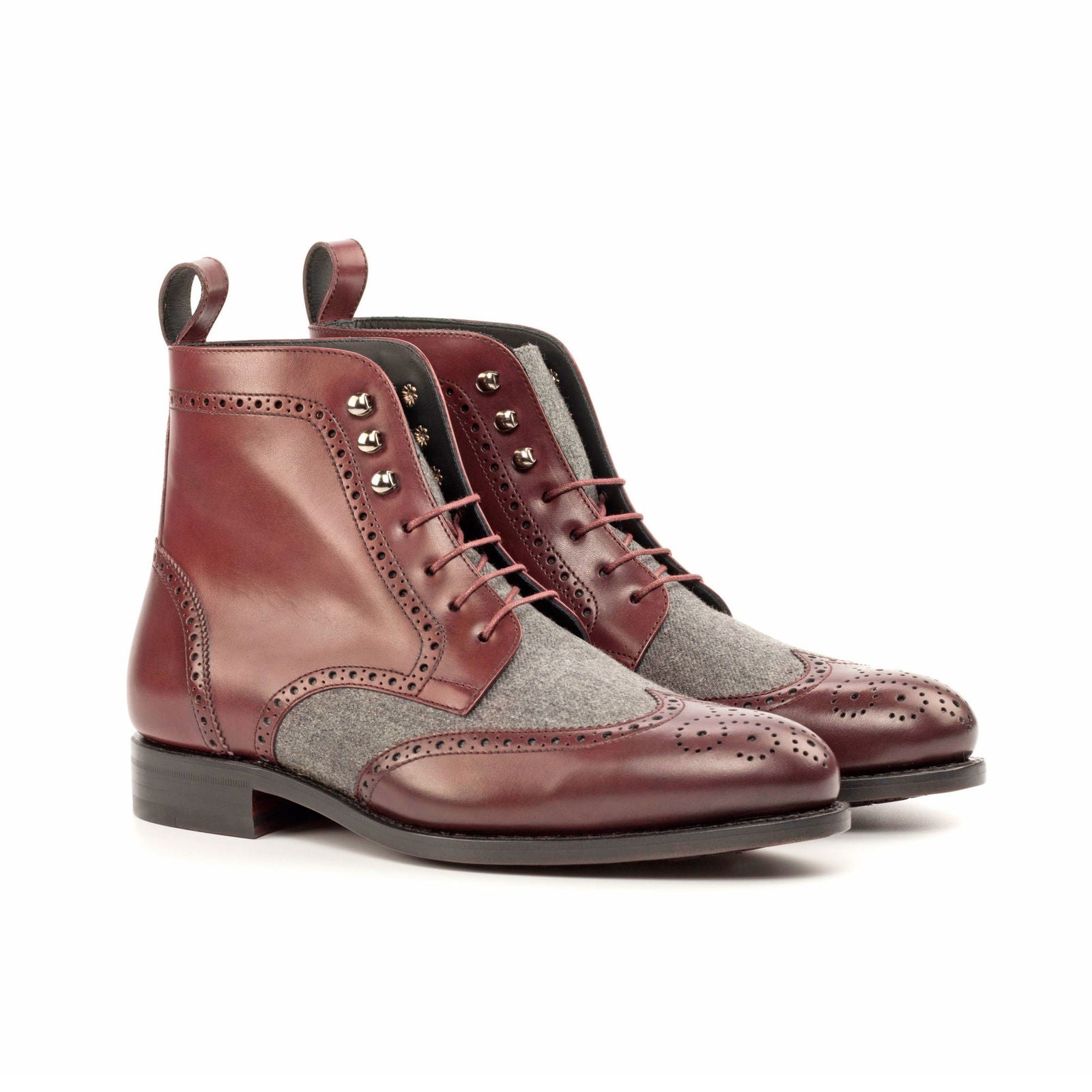 Brogue Boots SQUAD - Milanese Leather