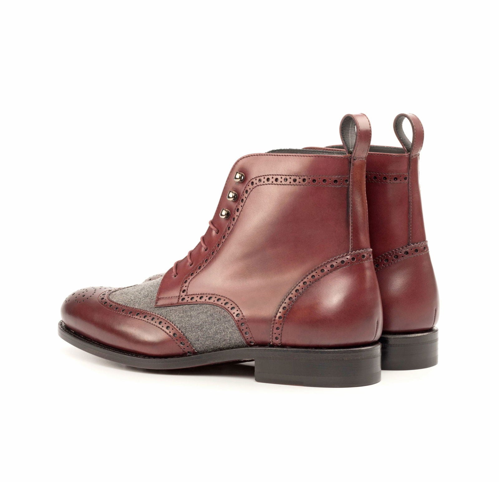 Brogue Boots SQUAD - Milanese Leather