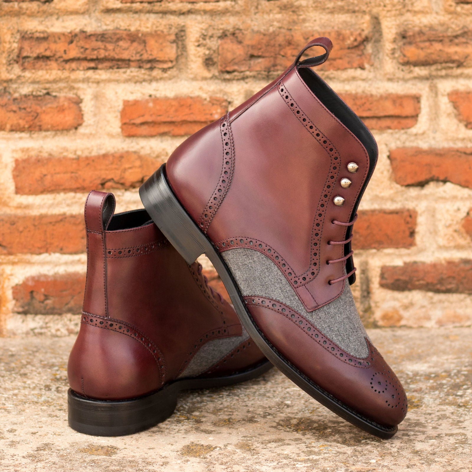 Brogue Boots SQUAD - Milanese Leather