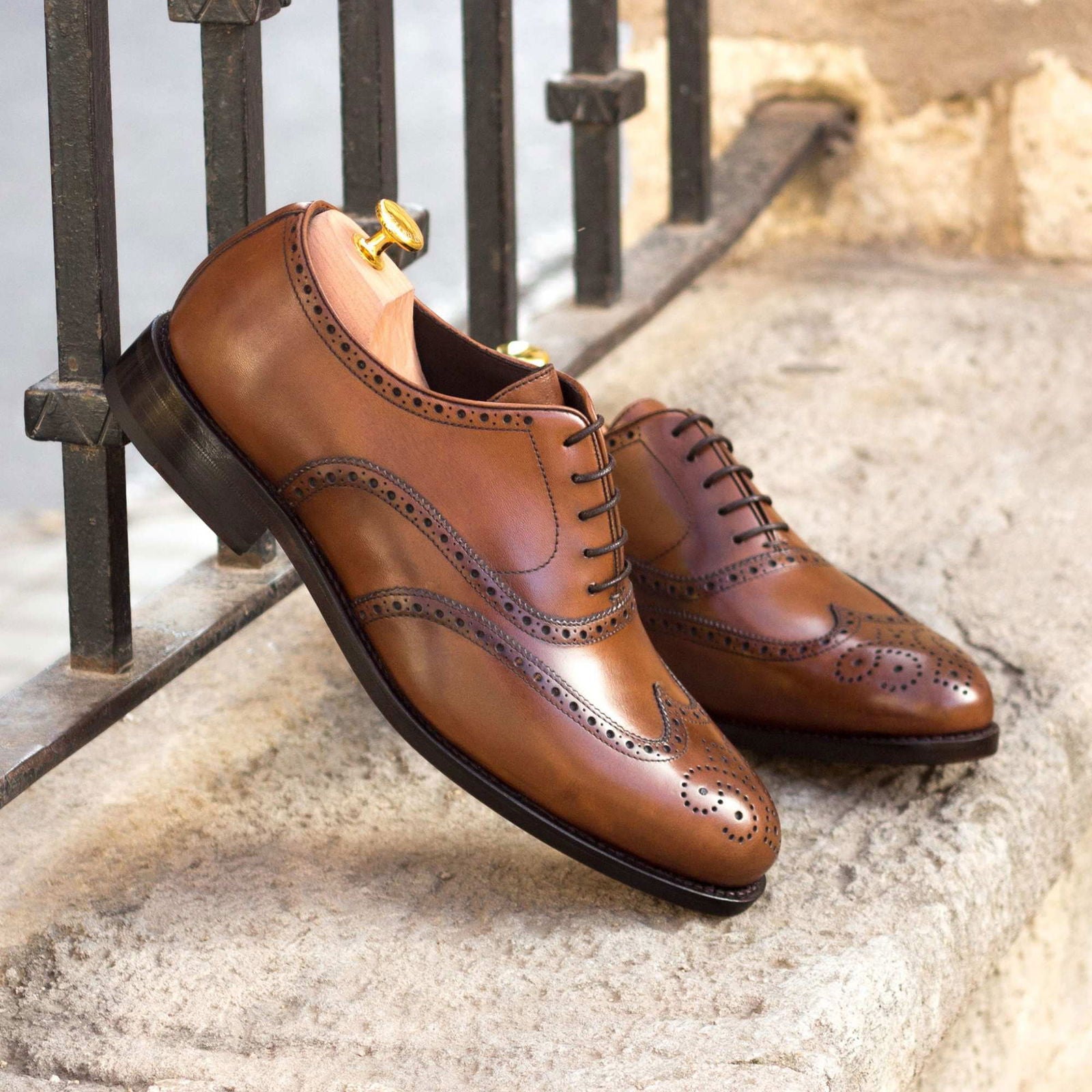 Brogue Shoes ARTHUR - Milanese Leather