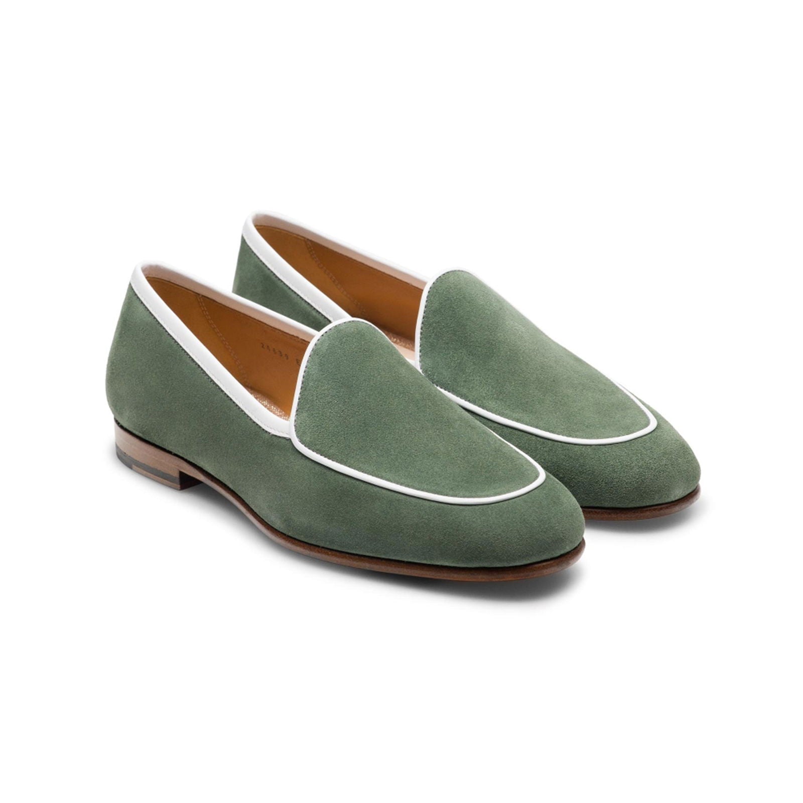 Charlotte II Green Suede - Milanese Leather