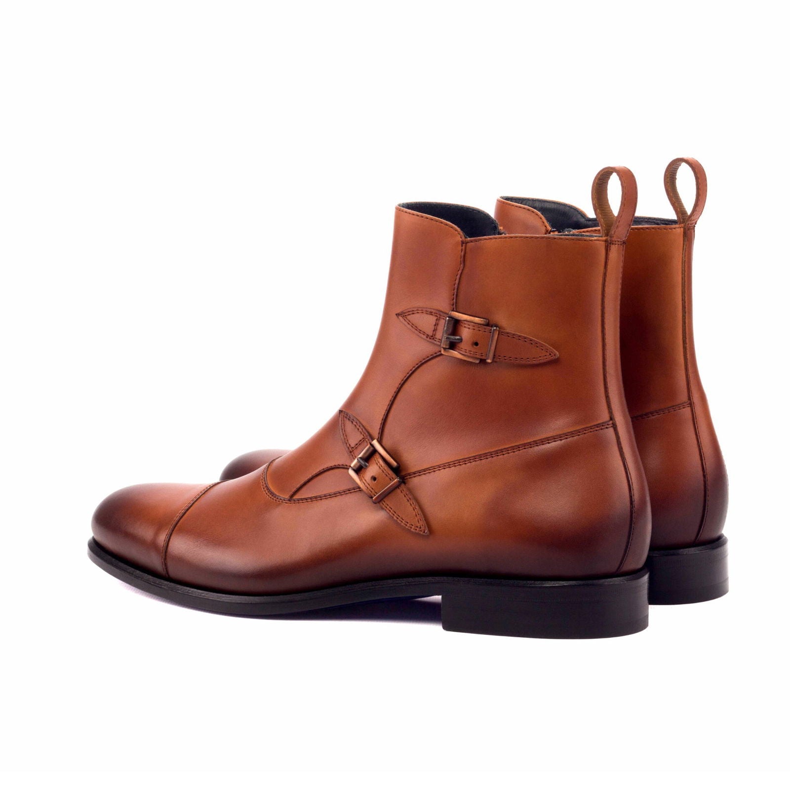 Double Monk Boots BOTHWELL - Milanese Leather