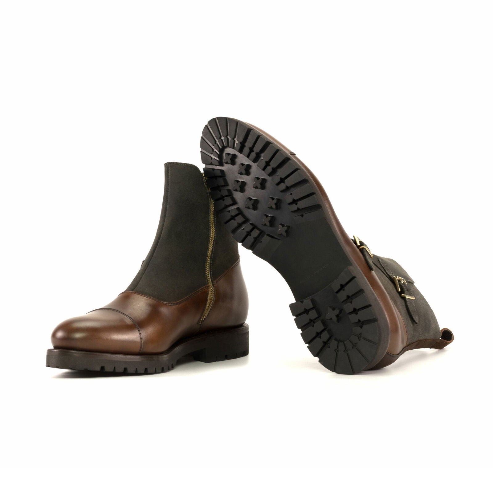 Double Monk Boots COLE - Milanese Leather