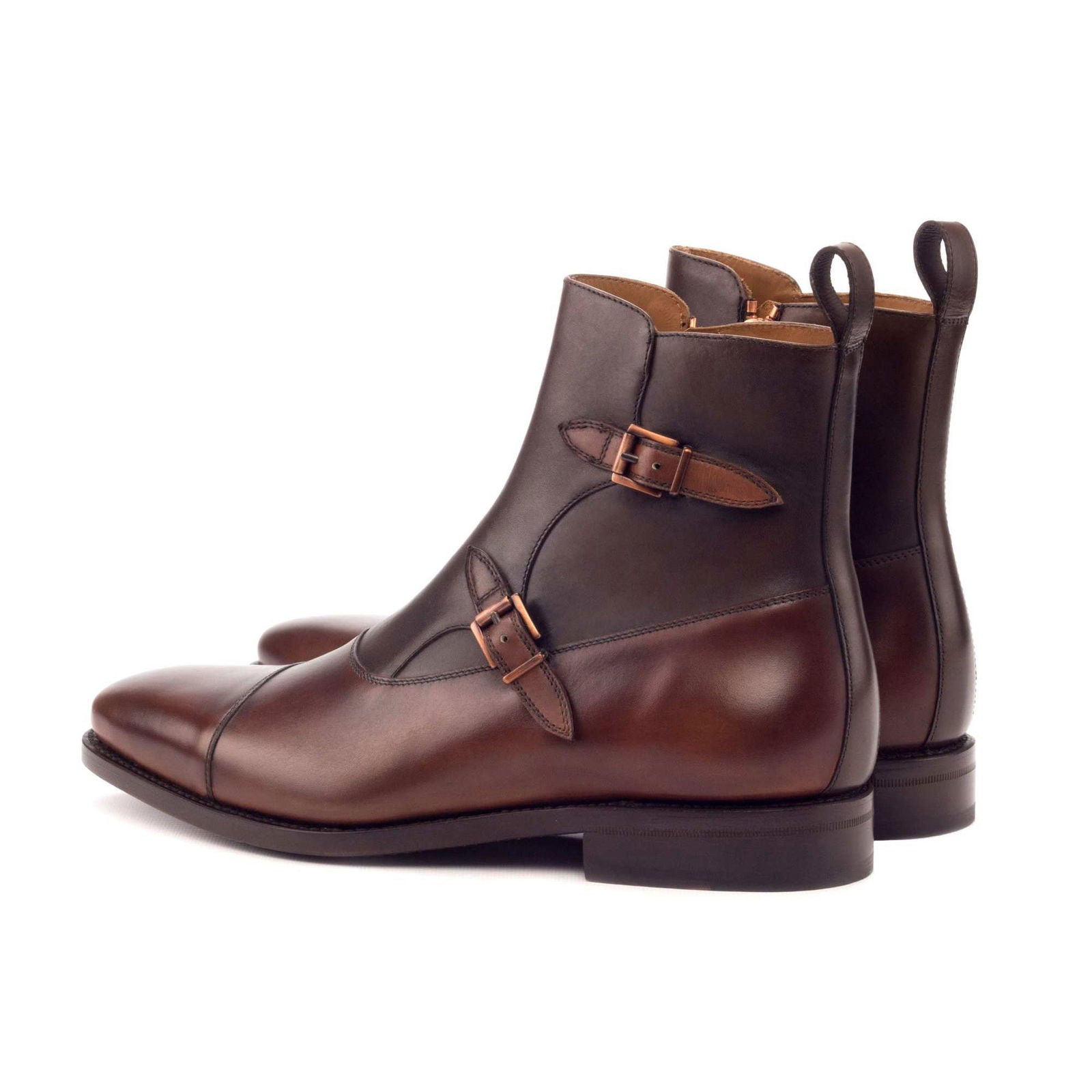 Double Monk Boots ROMA - Milanese Leather