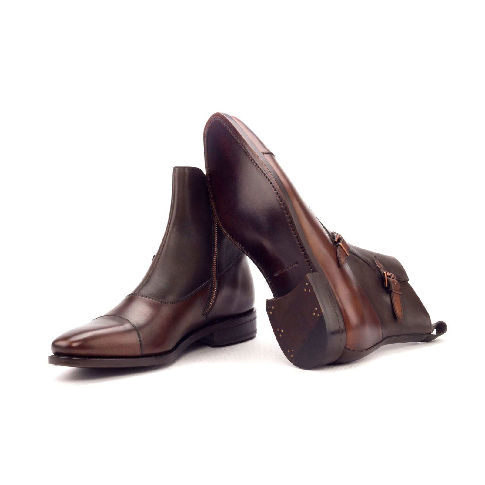 Double Monk Boots ROMA - Milanese Leather