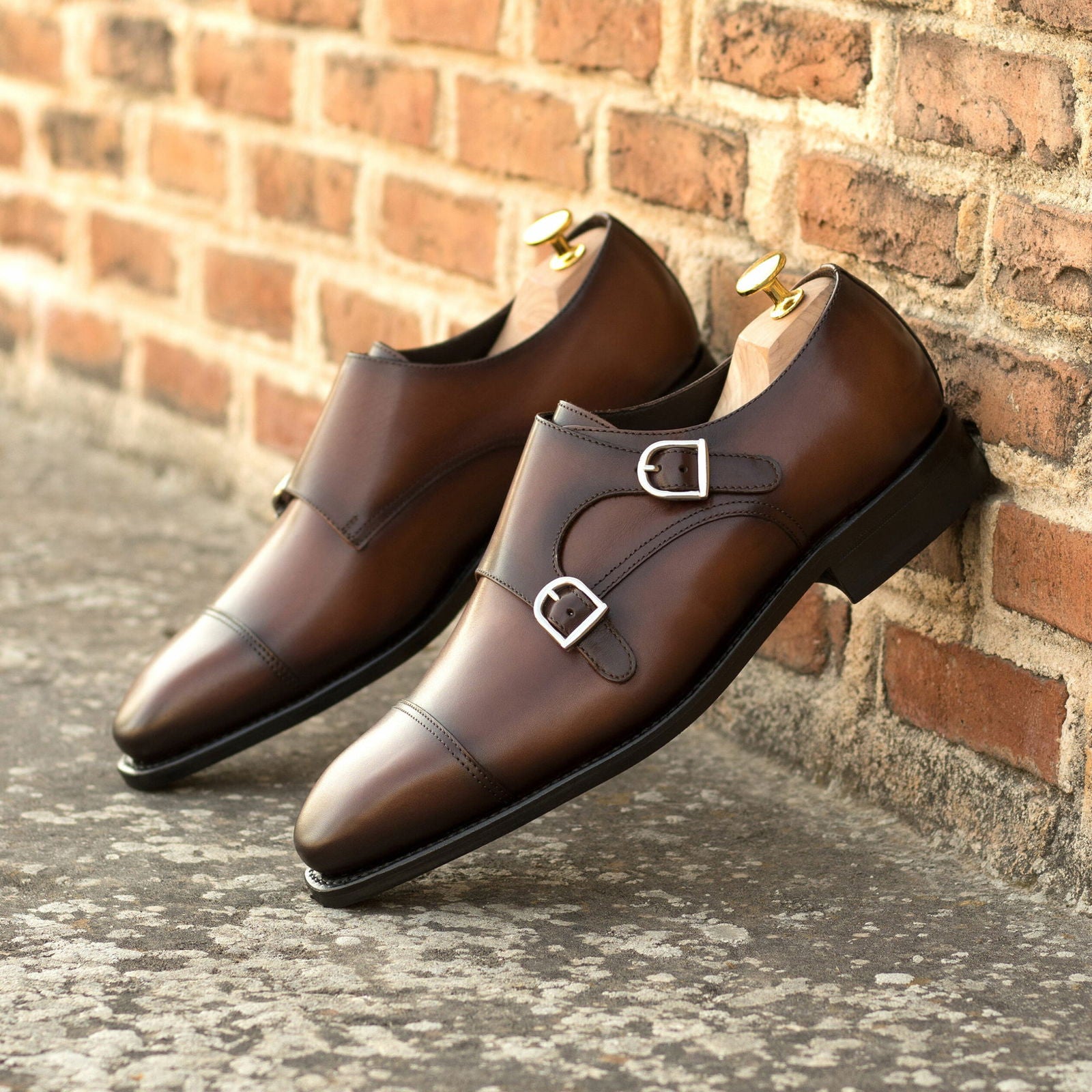 Double Monk Shoes ALDO - Milanese Leather