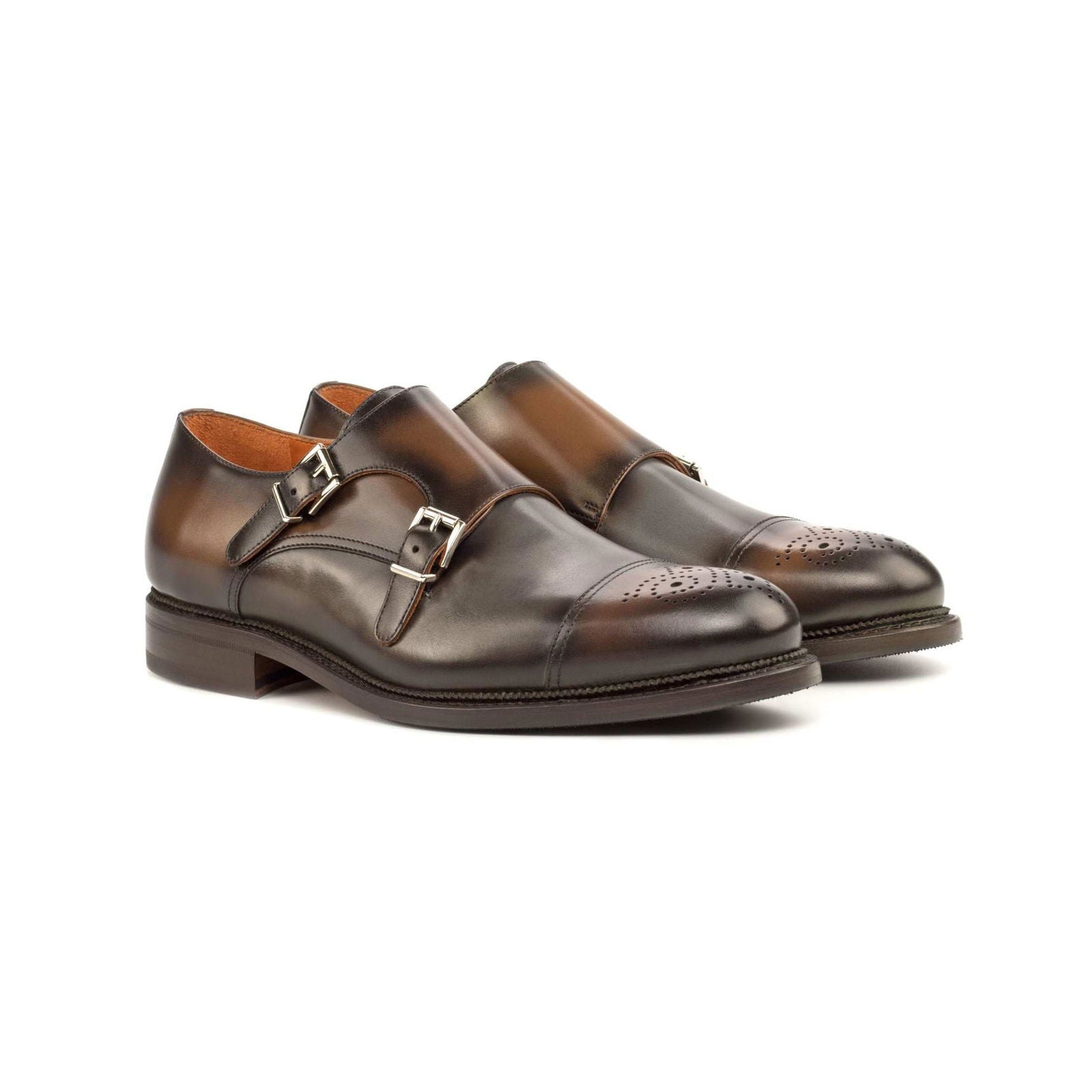 Double Monk Shoes BLADON - Milanese Leather