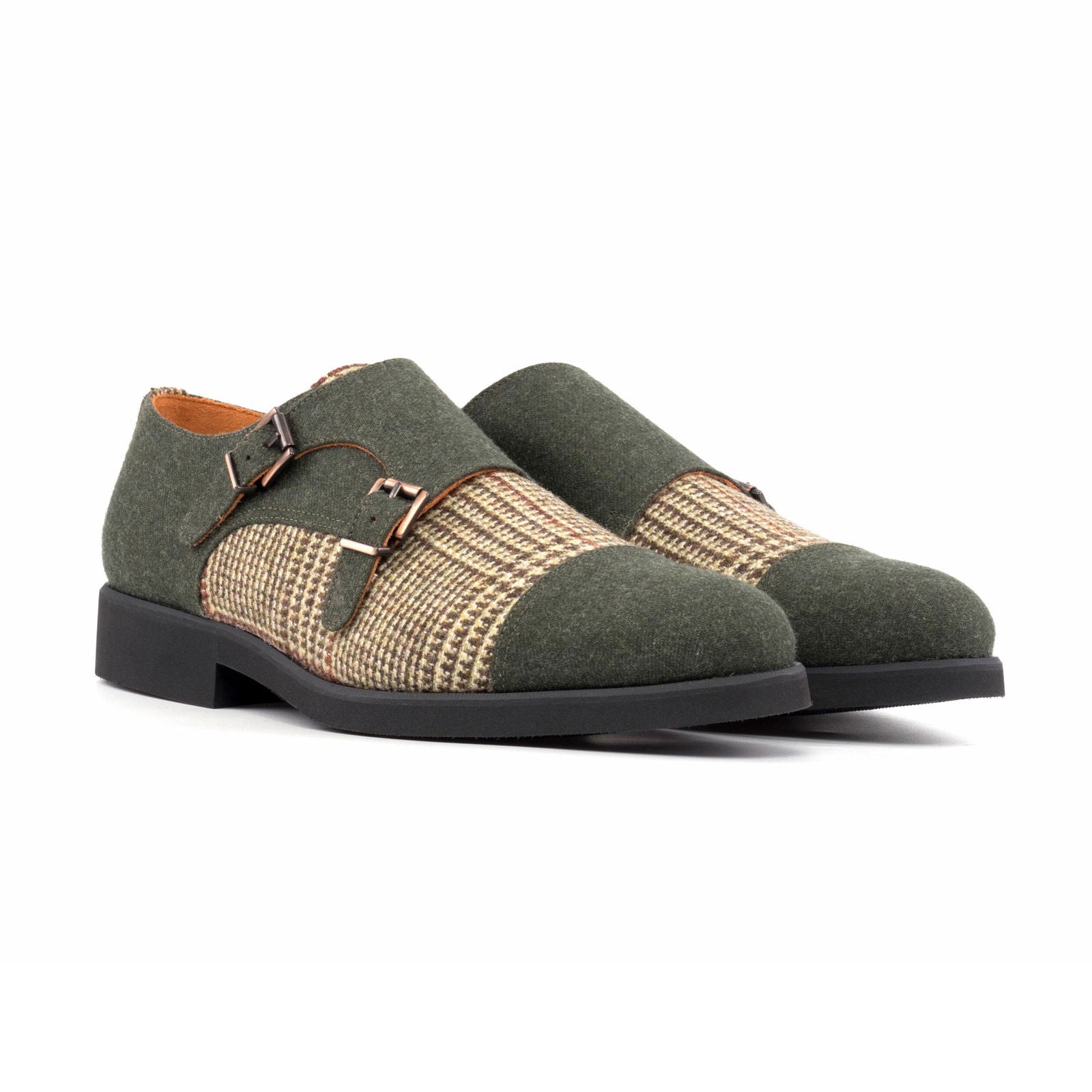 Double Monk Shoes CARNEY - Milanese Leather