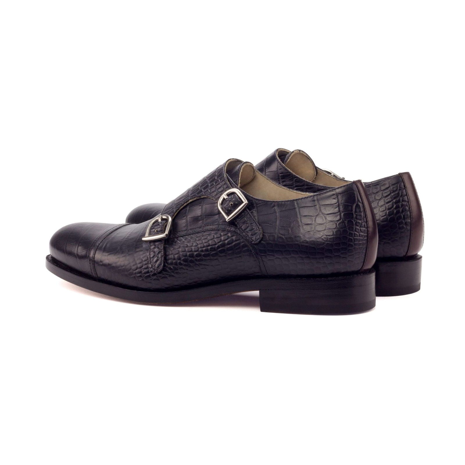 Double Monk Shoes CROCHE - Milanese Leather