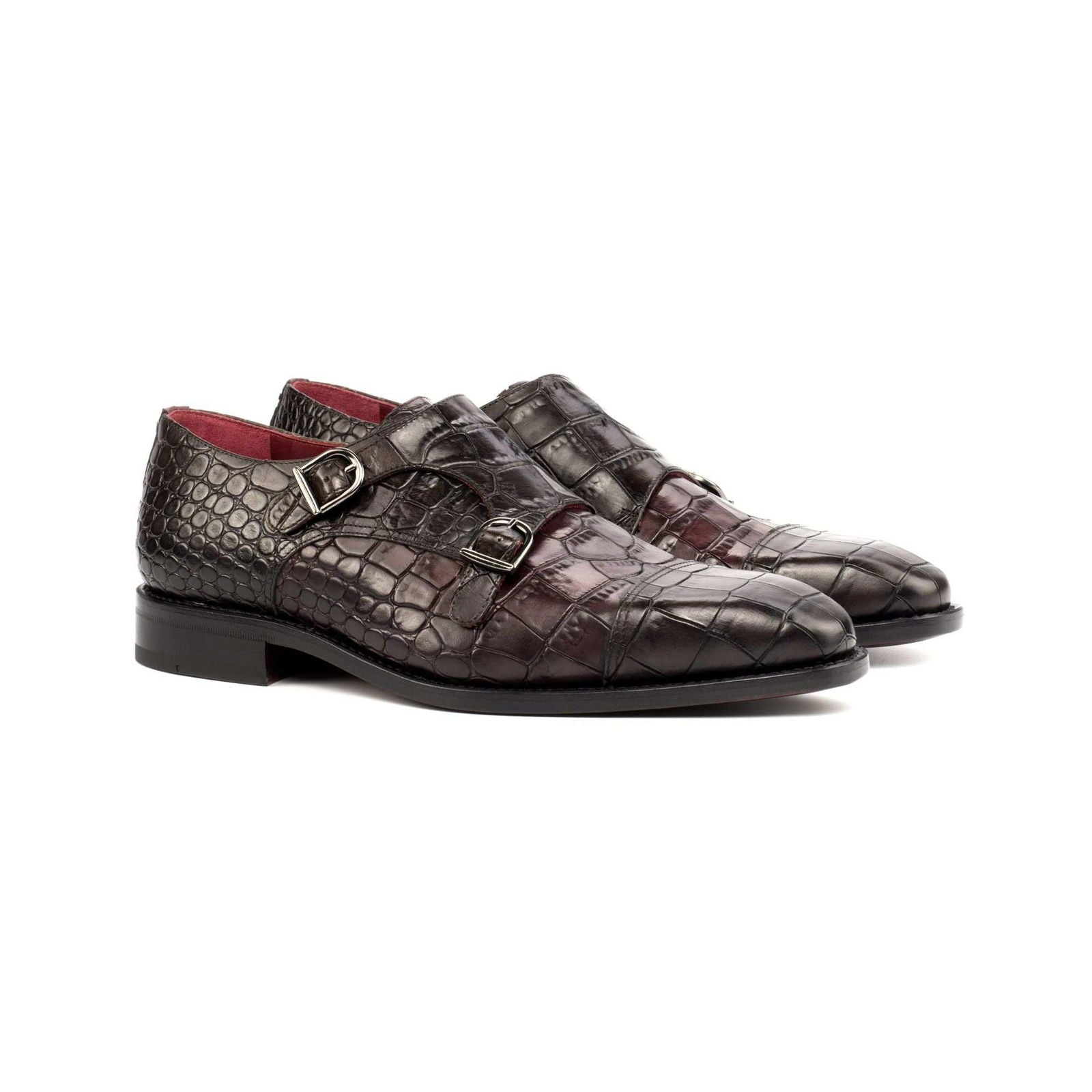 Double Monk Shoes ERNESTO - Milanese Leather