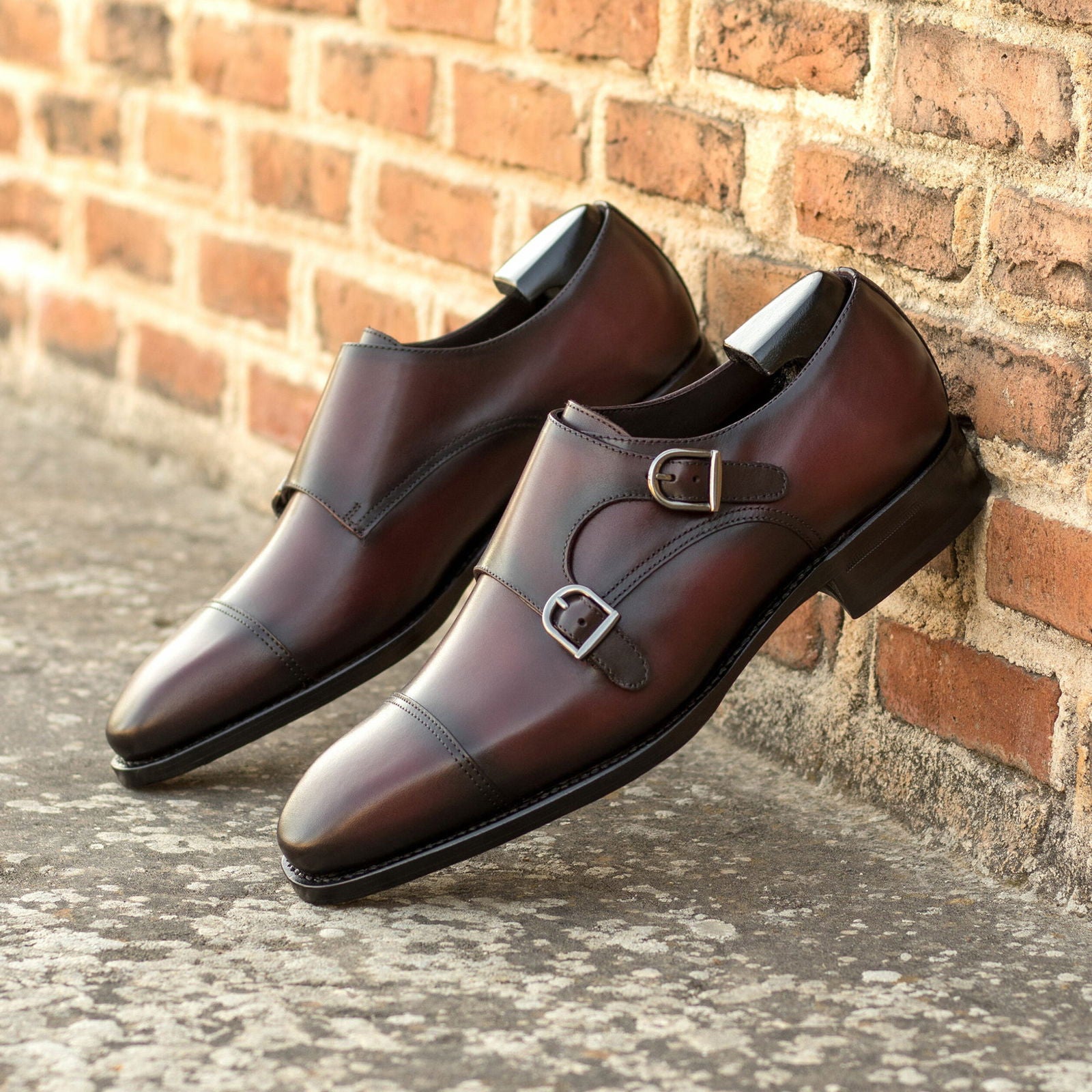 Double Monk Shoes FETTES - Milanese Leather