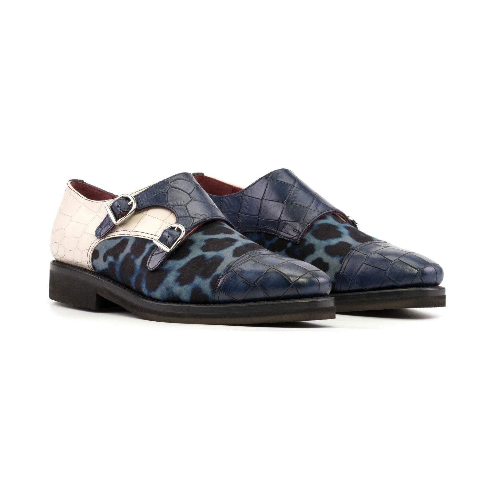 Double Monk Shoes HANK - Milanese Leather