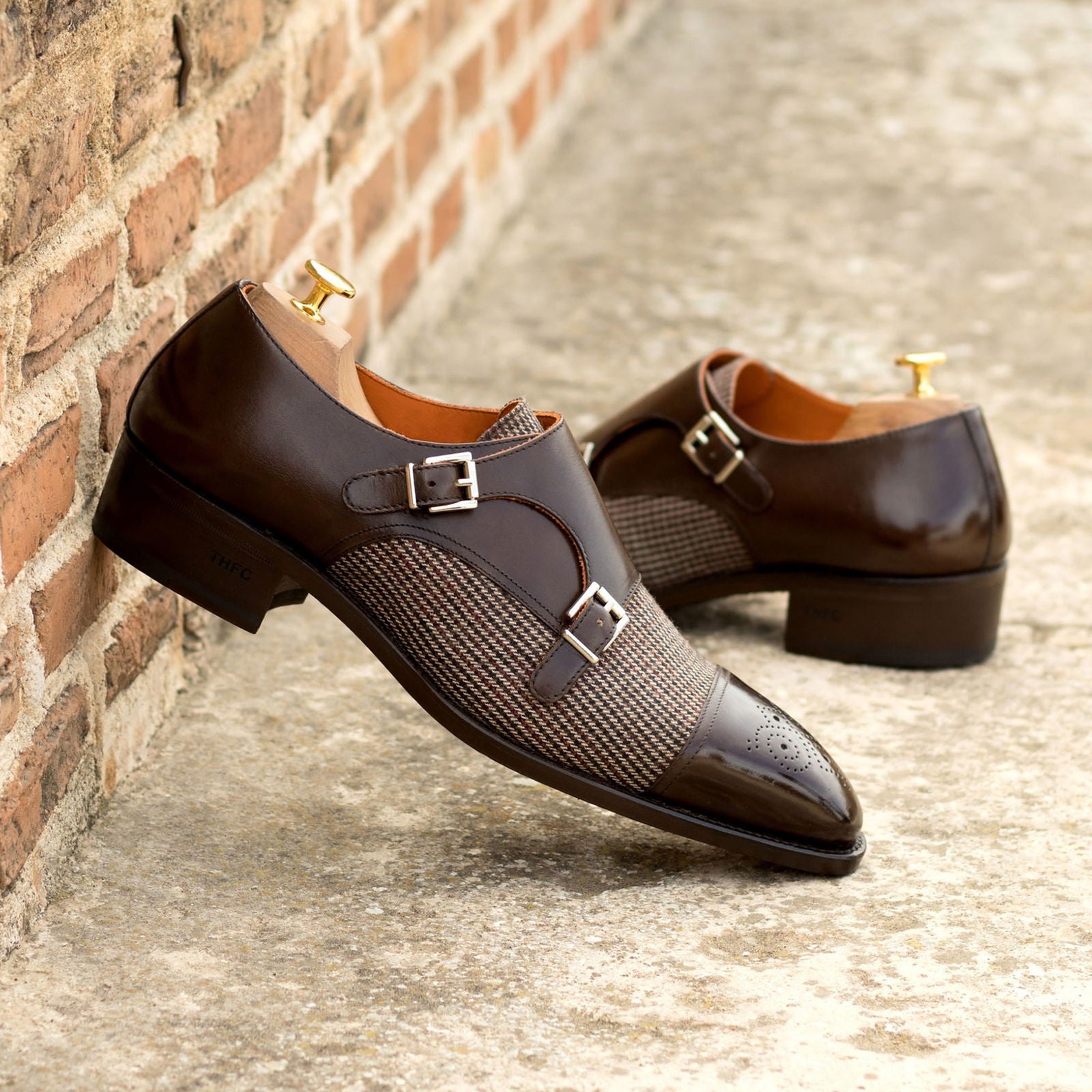 Double Monk Shoes MAPPING - Milanese Leather