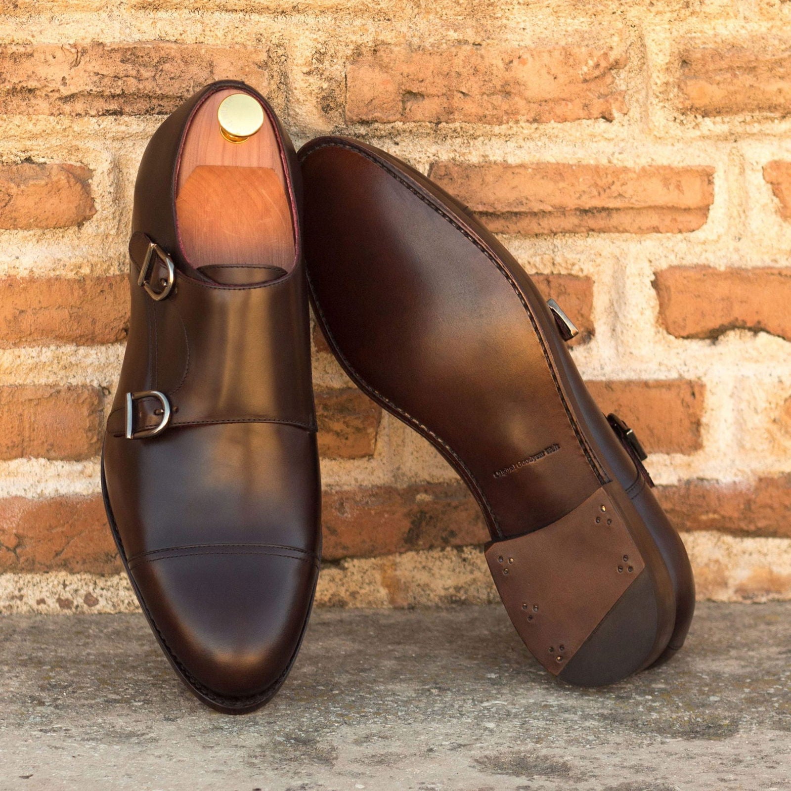 Double Monk Shoes MARLON - Milanese Leather