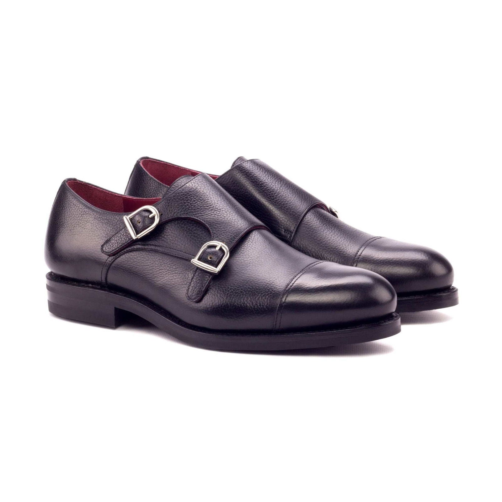 Double Monk Shoes NERA - Milanese Leather