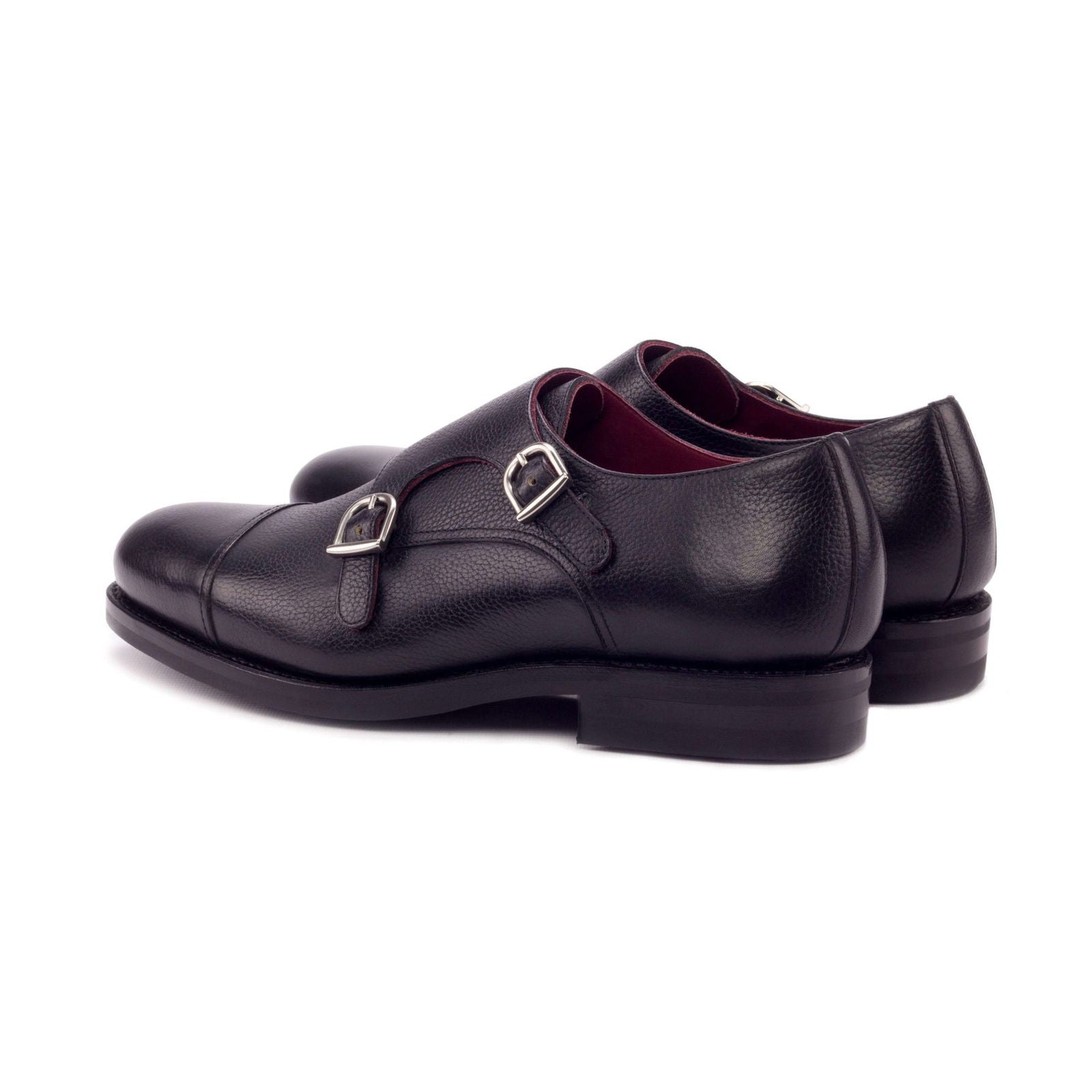 Double Monk Shoes NERA - Milanese Leather