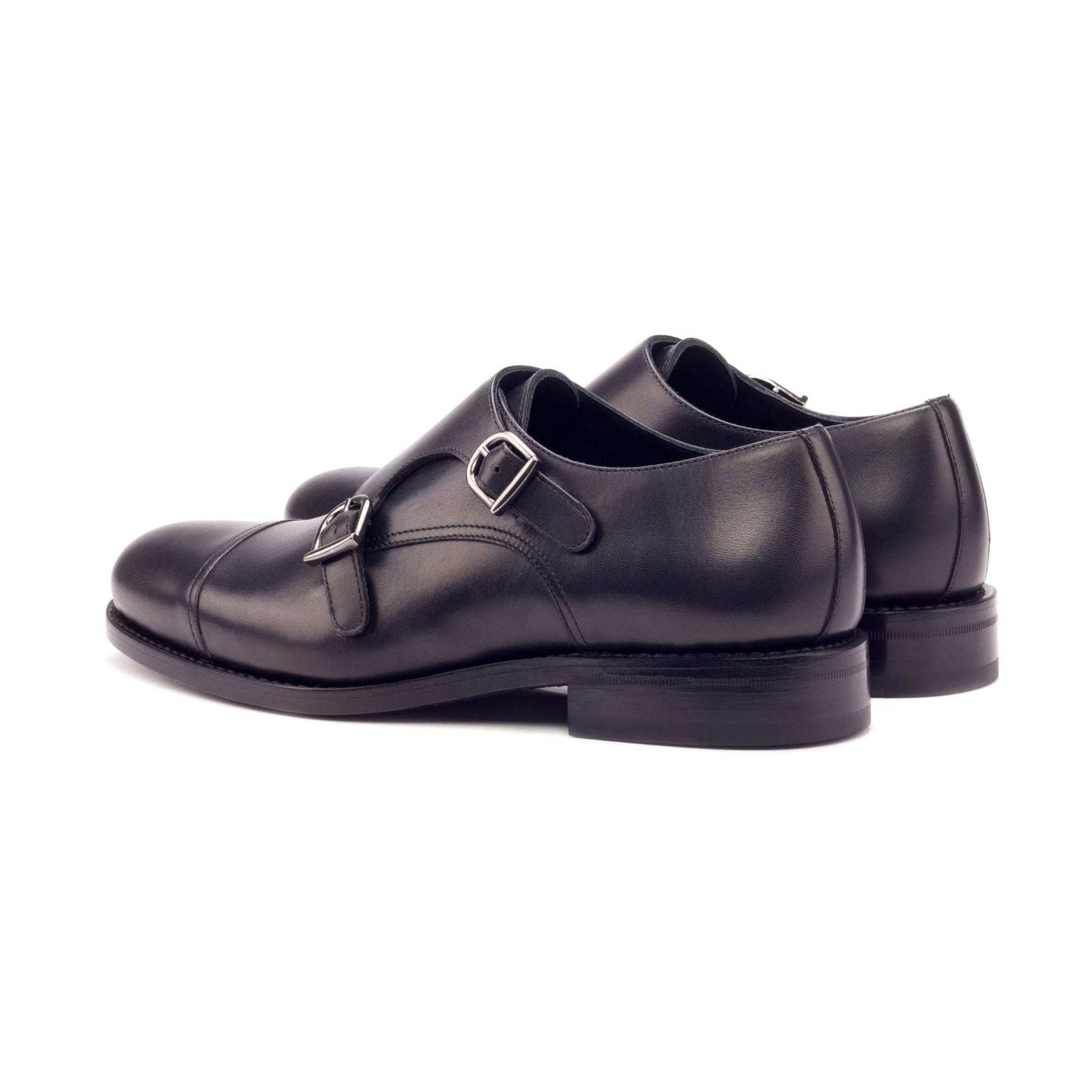 Double Monk Shoes NERO - Milanese Leather