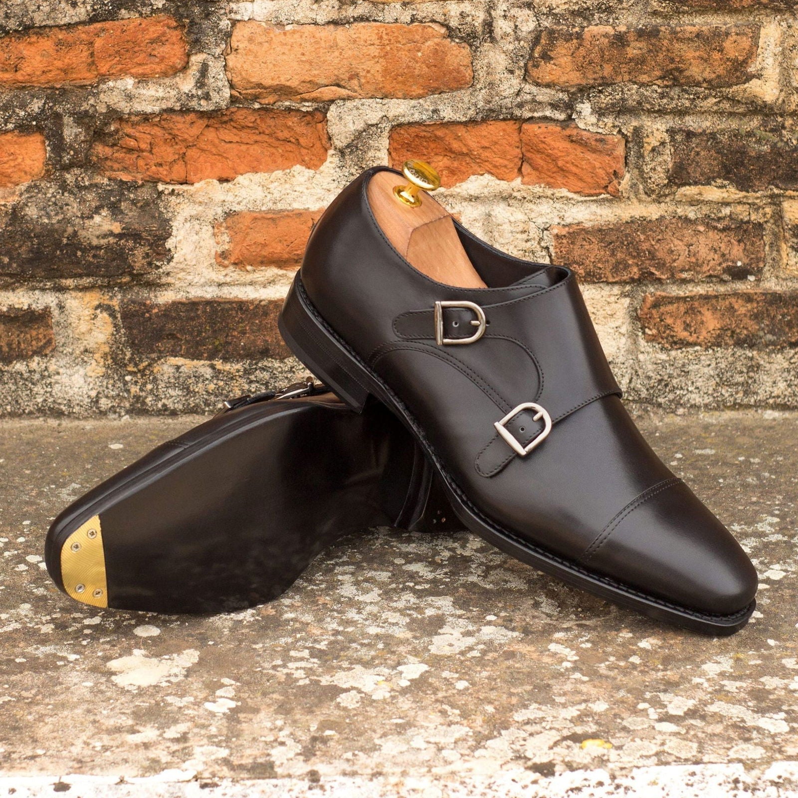 Double Monk Shoes NIGHT - Milanese Leather