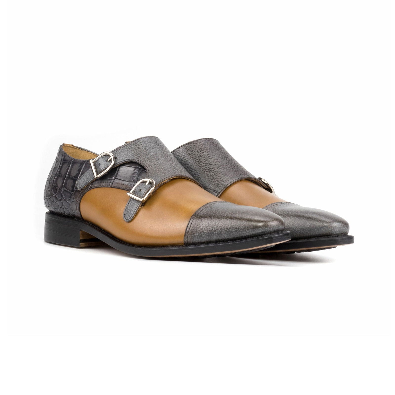 Double Monk Shoes NOTO - Milanese Leather