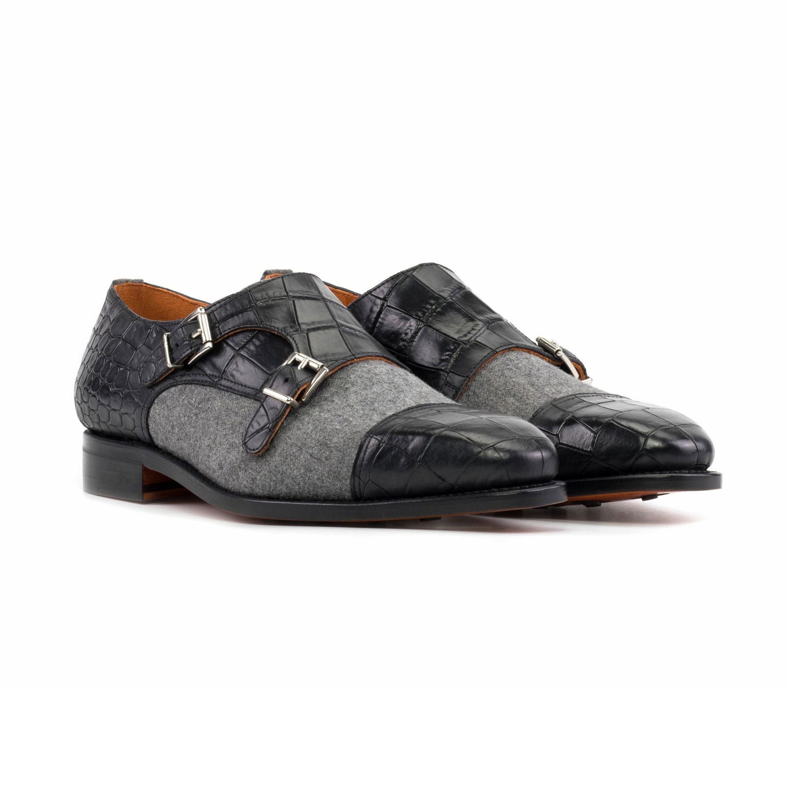 Double Monk Shoes PARSONS - Milanese Leather