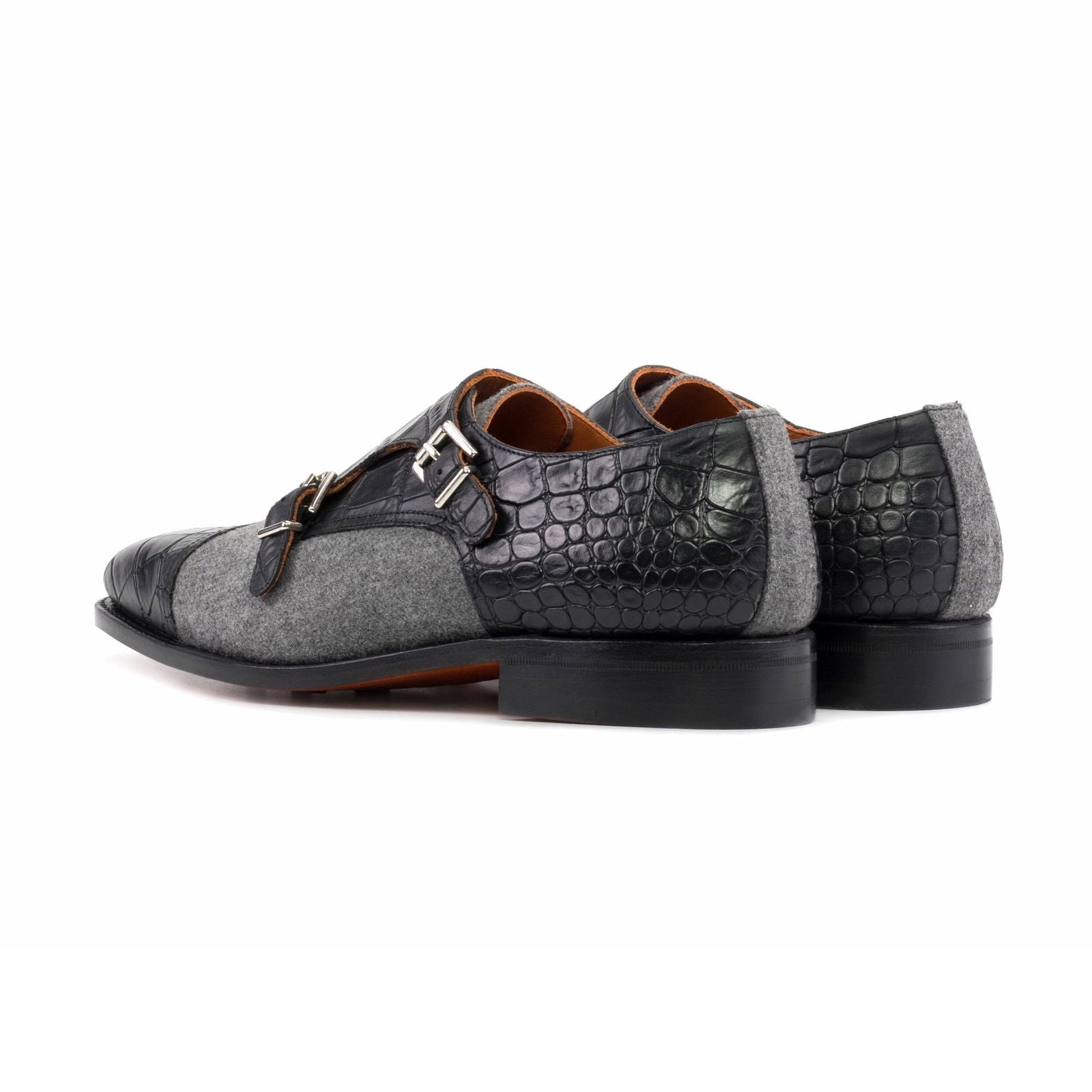 Double Monk Shoes PARSONS - Milanese Leather