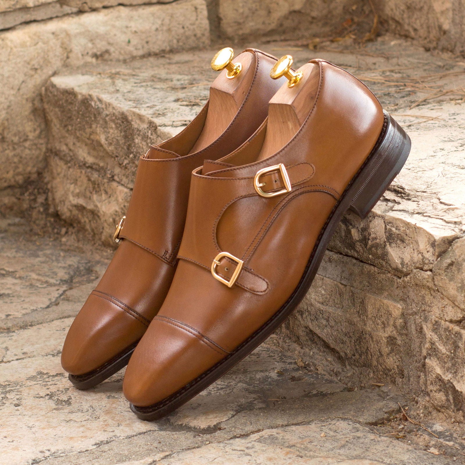 Double Monk Shoes PEDASSO - Milanese Leather