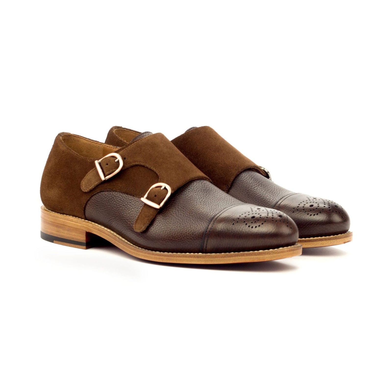 Double Monk Shoes PIERRO - Milanese Leather