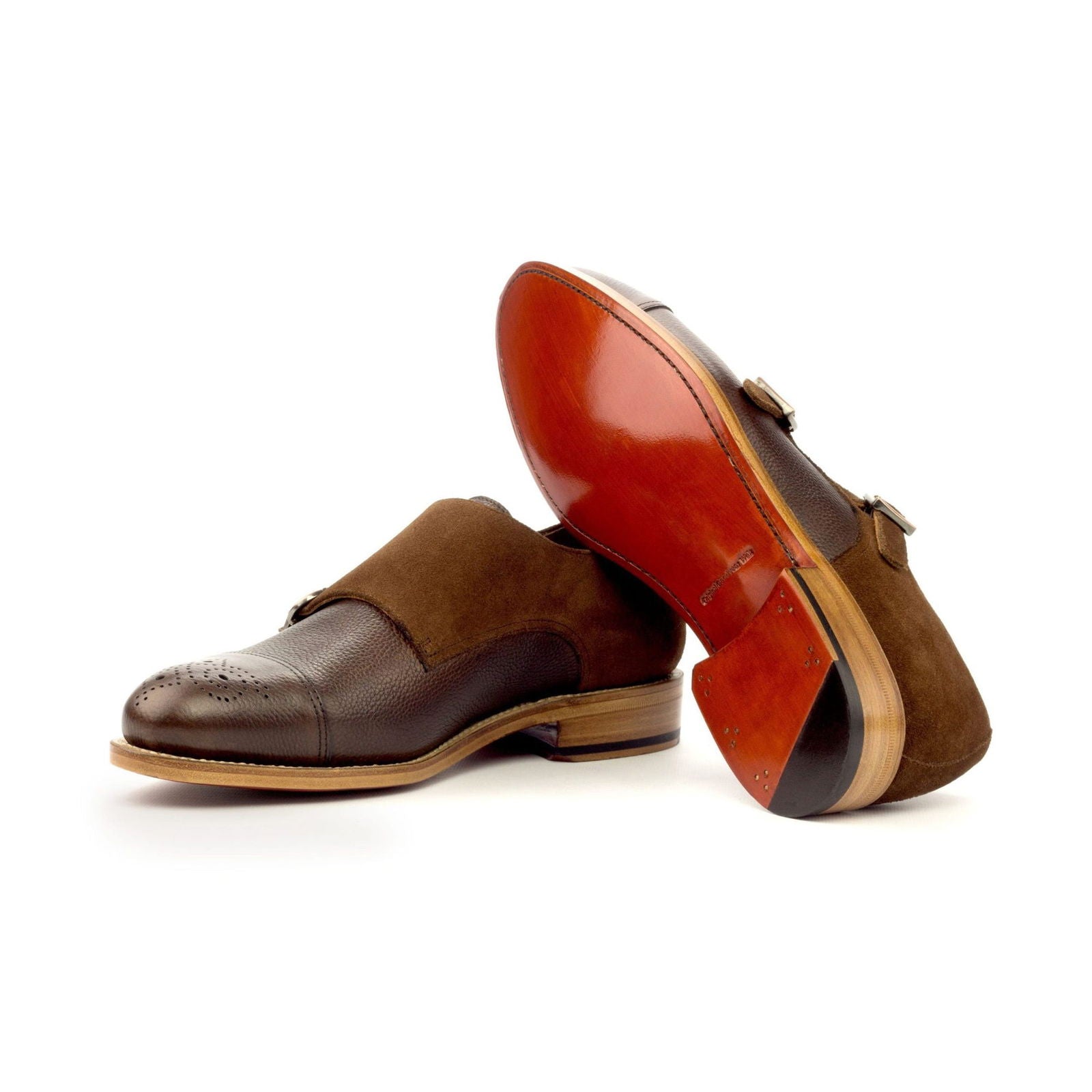 Double Monk Shoes PIERRO - Milanese Leather