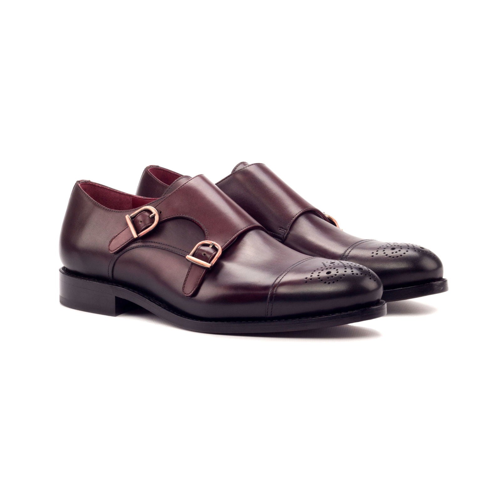 Double Monk Shoes ROBIN - Milanese Leather