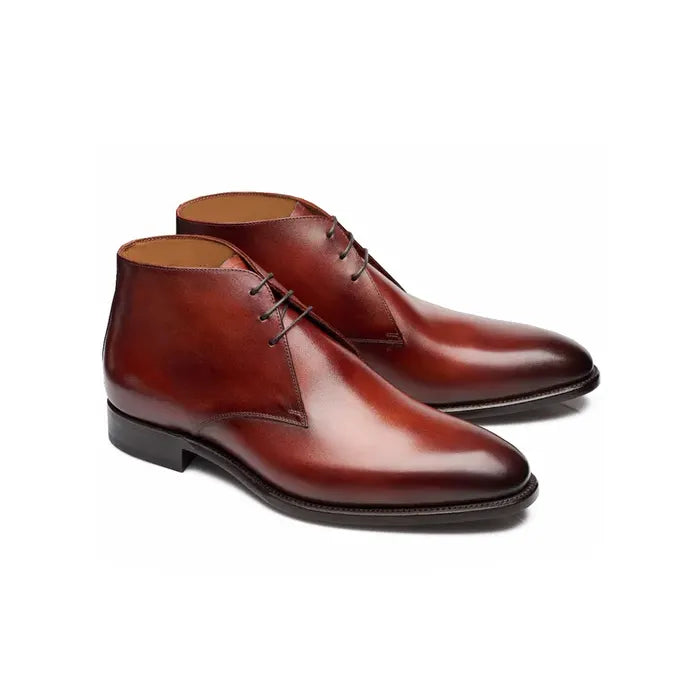 Edith Schwartz Chukka Boots - Milanese Leather