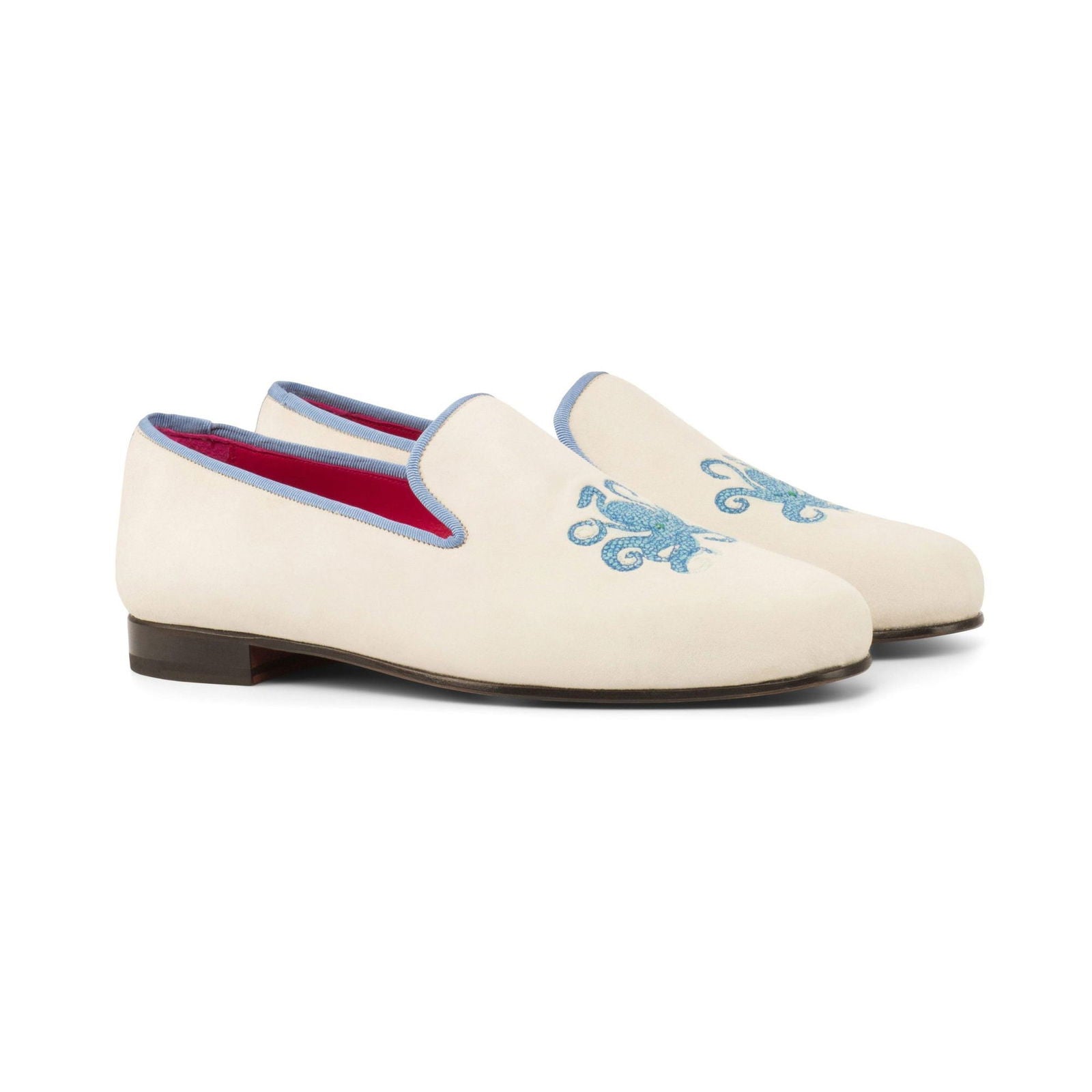 Embroidered Albert Slippers OCTO - Milanese Leather